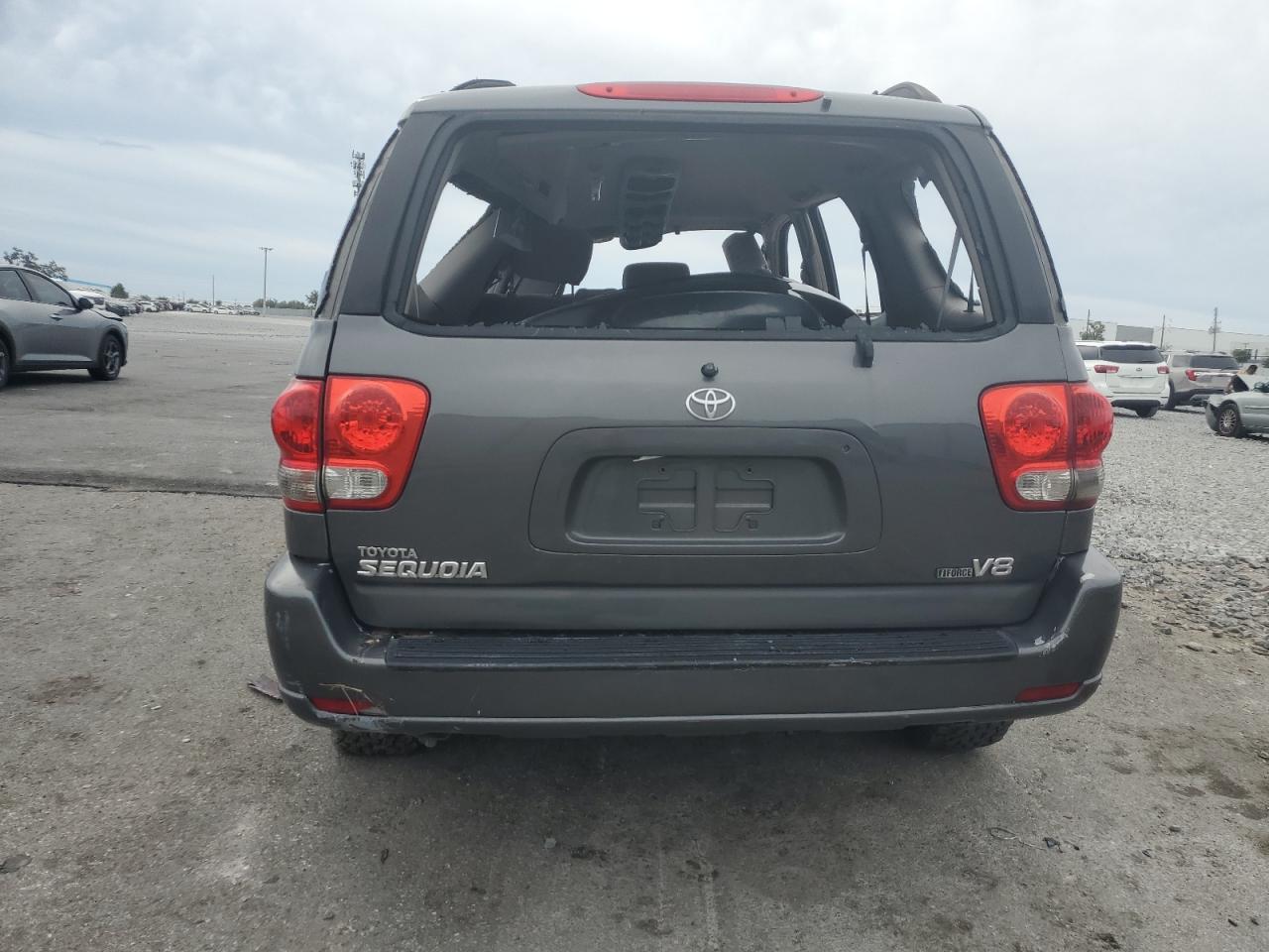 2006 Toyota Sequoia Sr5 Серый vin: 5TDBT44A26S267303