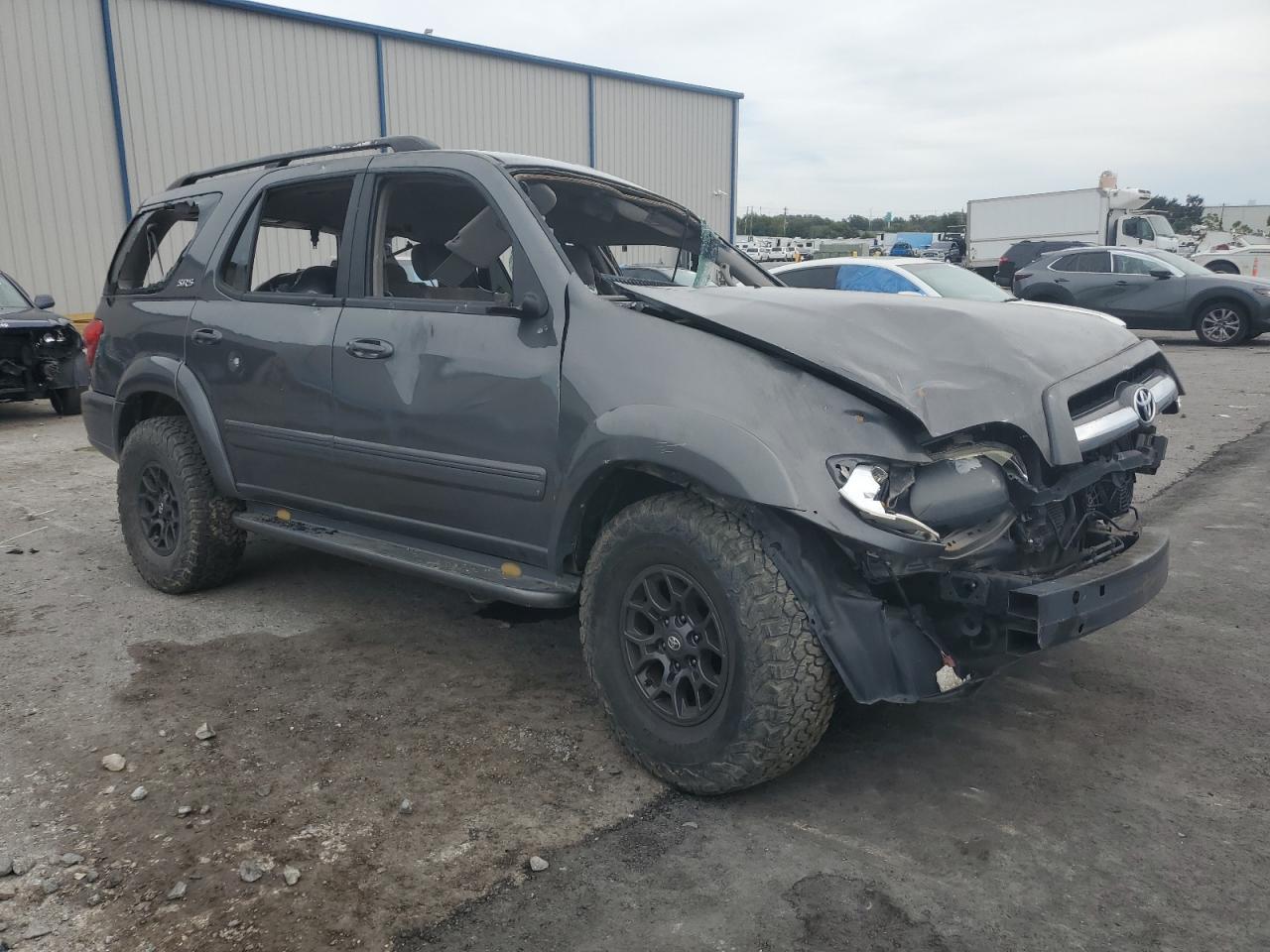 2006 Toyota Sequoia Sr5 Серый vin: 5TDBT44A26S267303