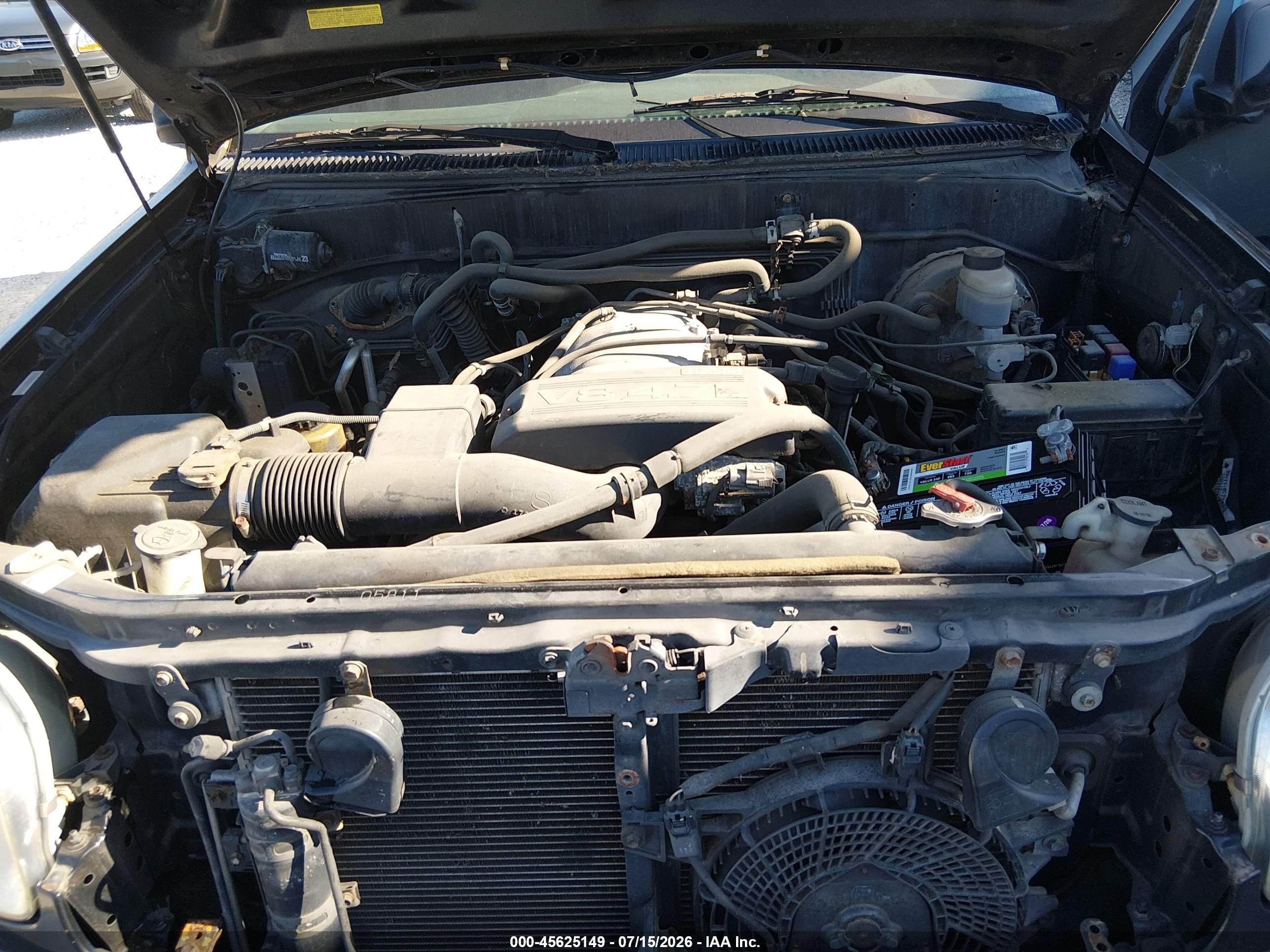 2001 Toyota Sequoia Sr5 V8 Black vin: 5TDBT44A31S031493