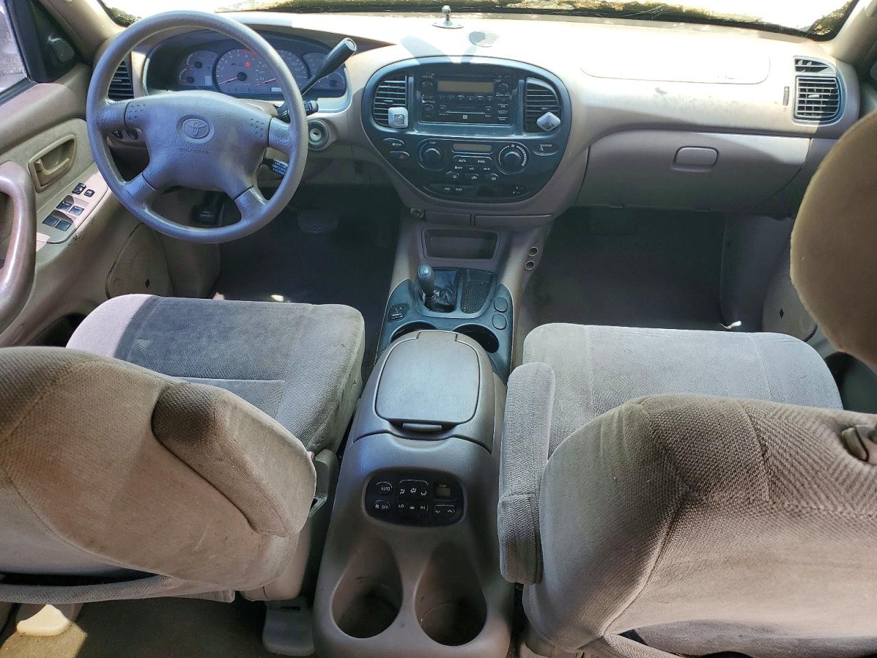 2002 Toyota Sequoia Sr5 Beige vin: 5TDBT44A32S056458