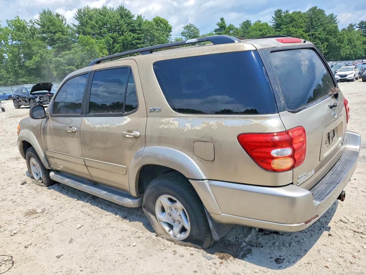2002 Toyota Sequoia Sr5 Beige vin: 5TDBT44A32S056458