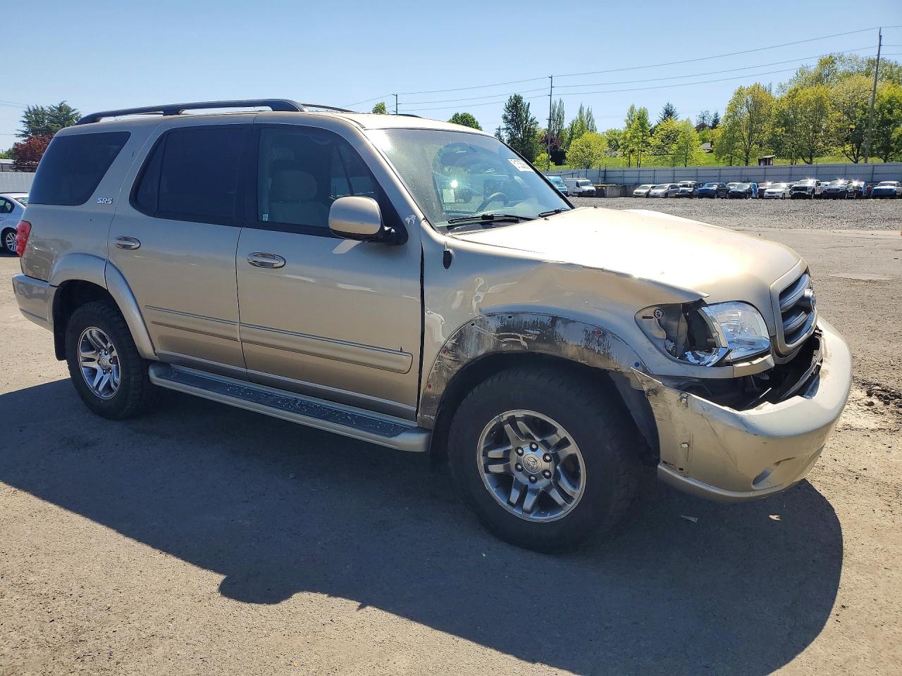 2004 Toyota Sequoia Sr5 Tan vin: 5TDBT44A34S205180
