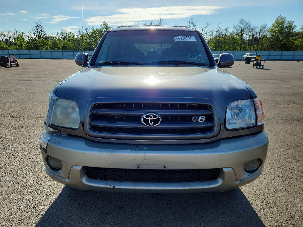 2004 Toyota Sequoia Sr5 Серый vin: 5TDBT44A34S205504
