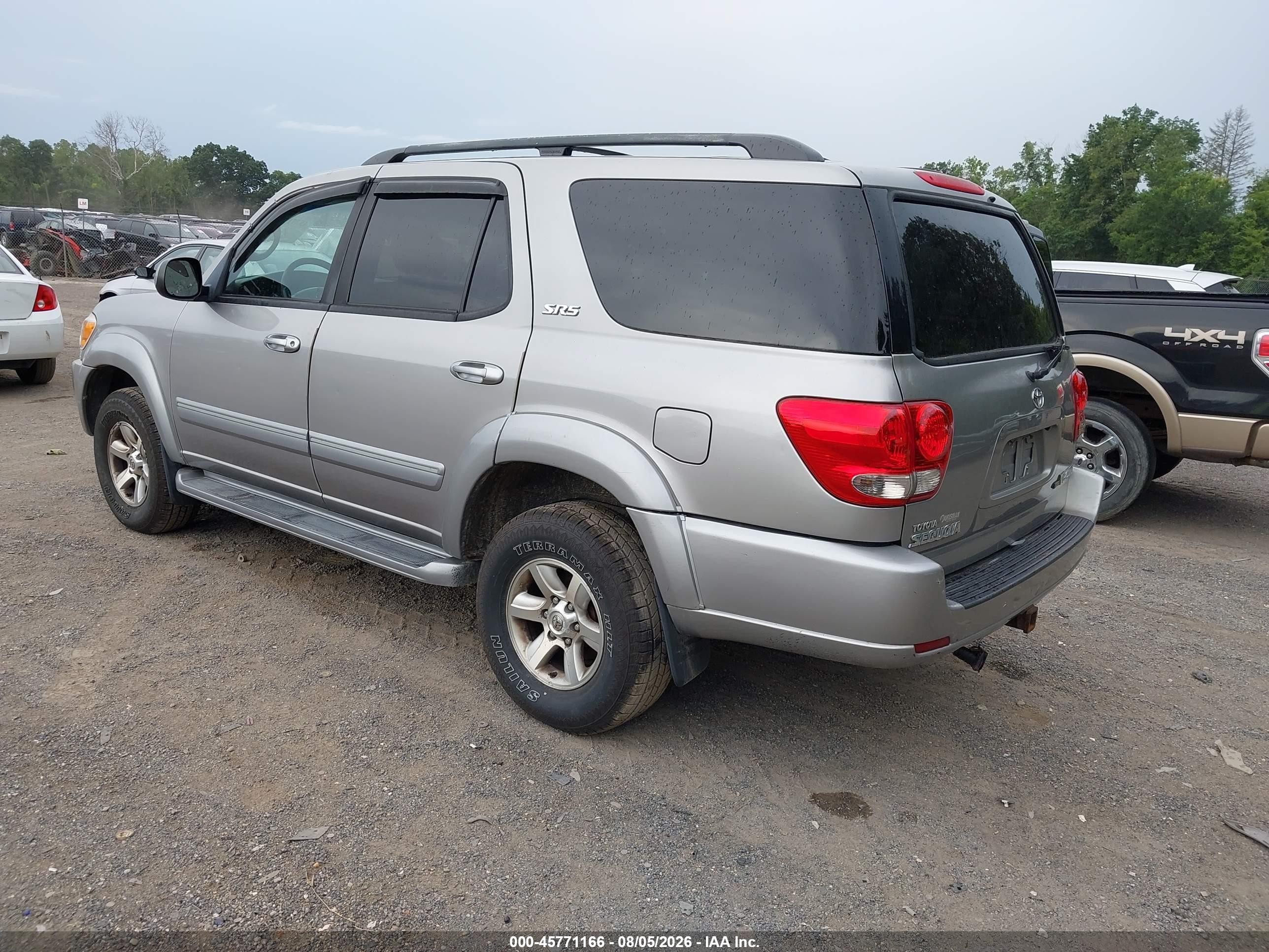 2006 Toyota Sequoia Sr5 V8 Gray vin: 5TDBT44A36S265382