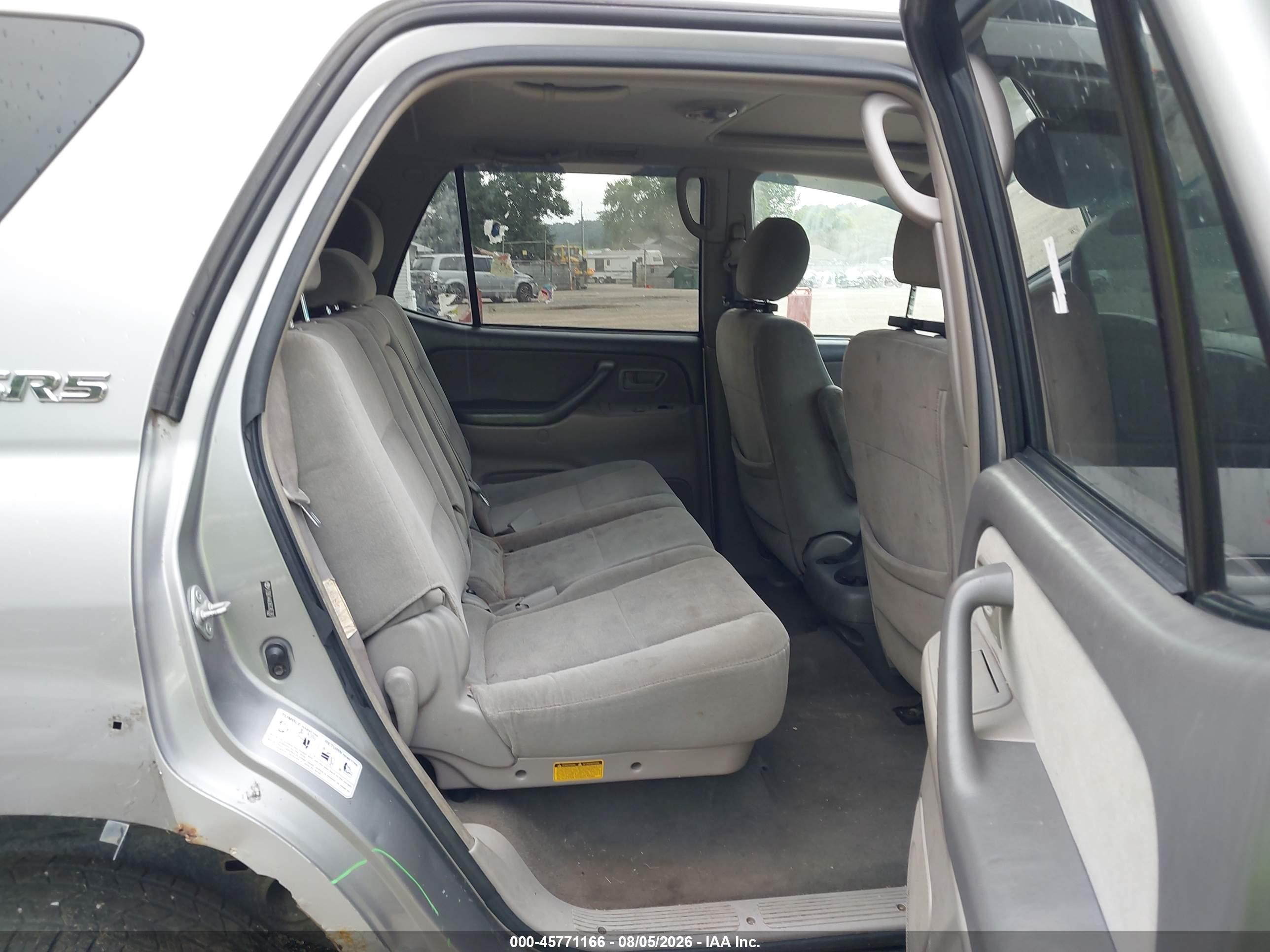 2006 Toyota Sequoia Sr5 V8 Gray vin: 5TDBT44A36S265382