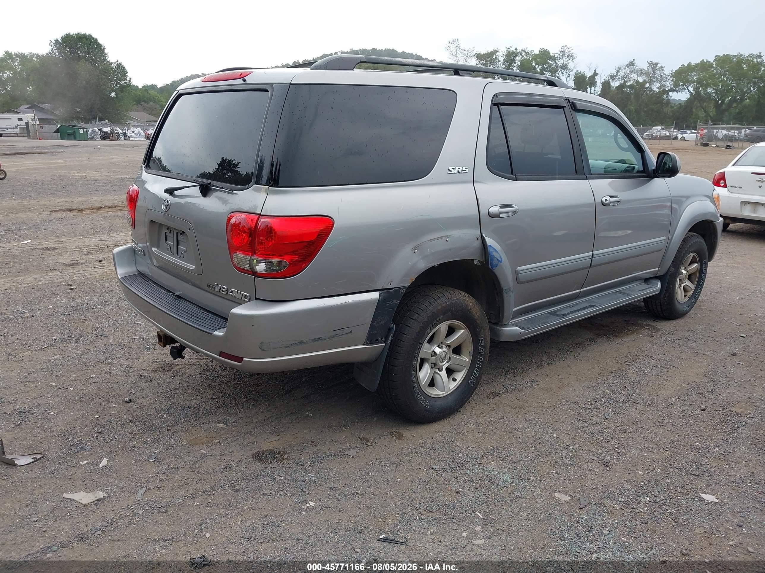 2006 Toyota Sequoia Sr5 V8 Gray vin: 5TDBT44A36S265382