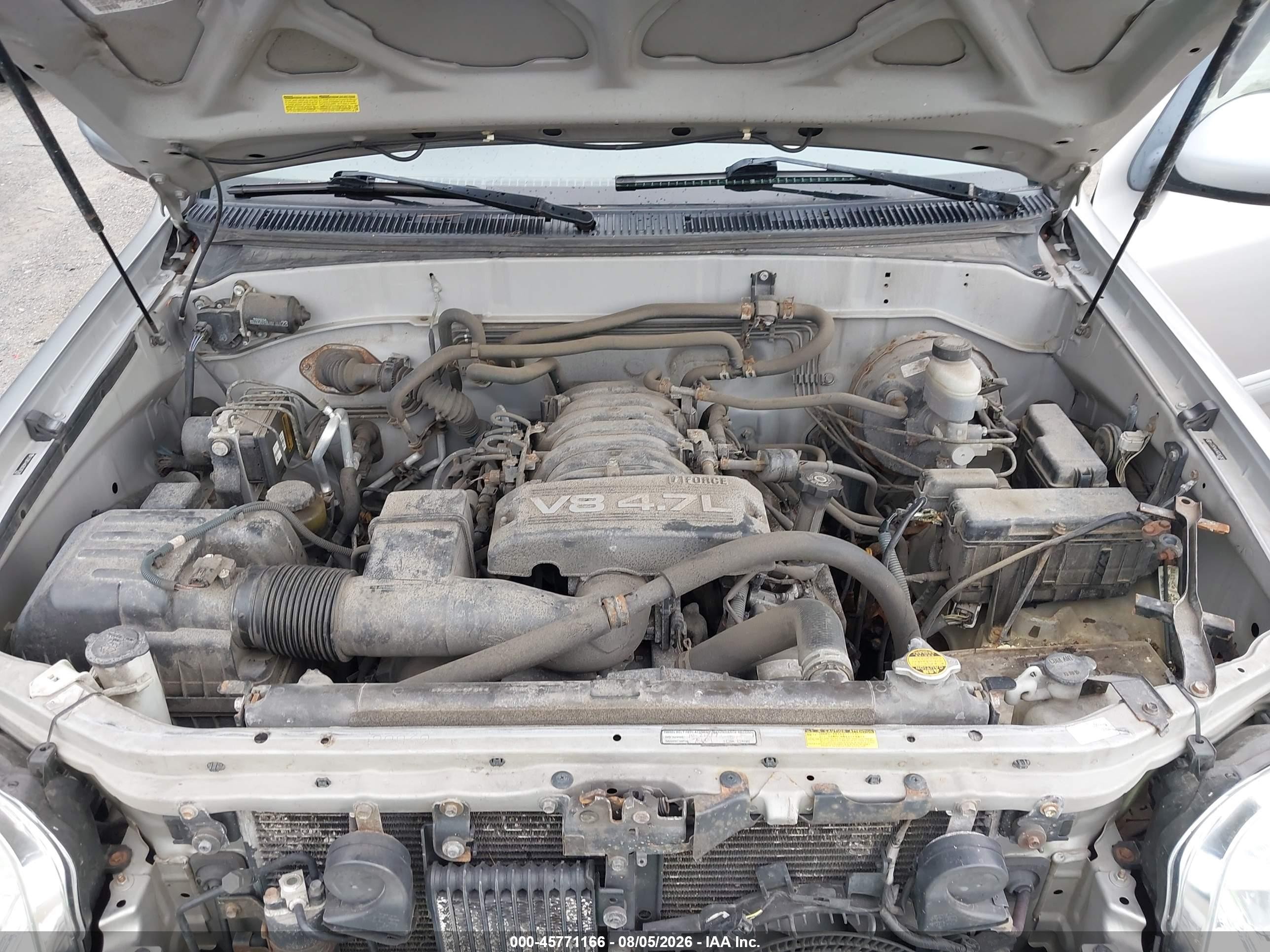 2006 Toyota Sequoia Sr5 V8 Gray vin: 5TDBT44A36S265382