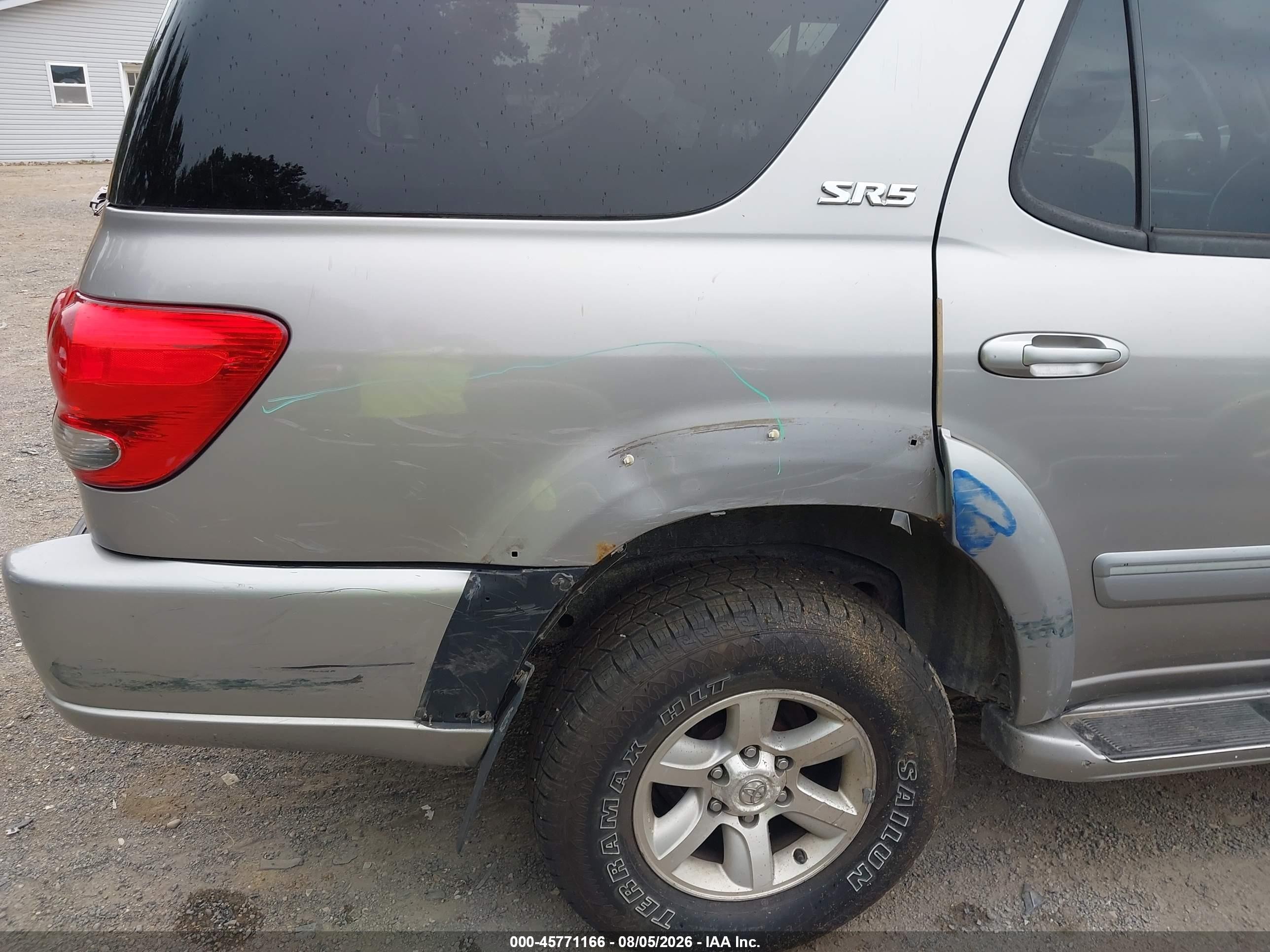 2006 Toyota Sequoia Sr5 V8 Gray vin: 5TDBT44A36S265382