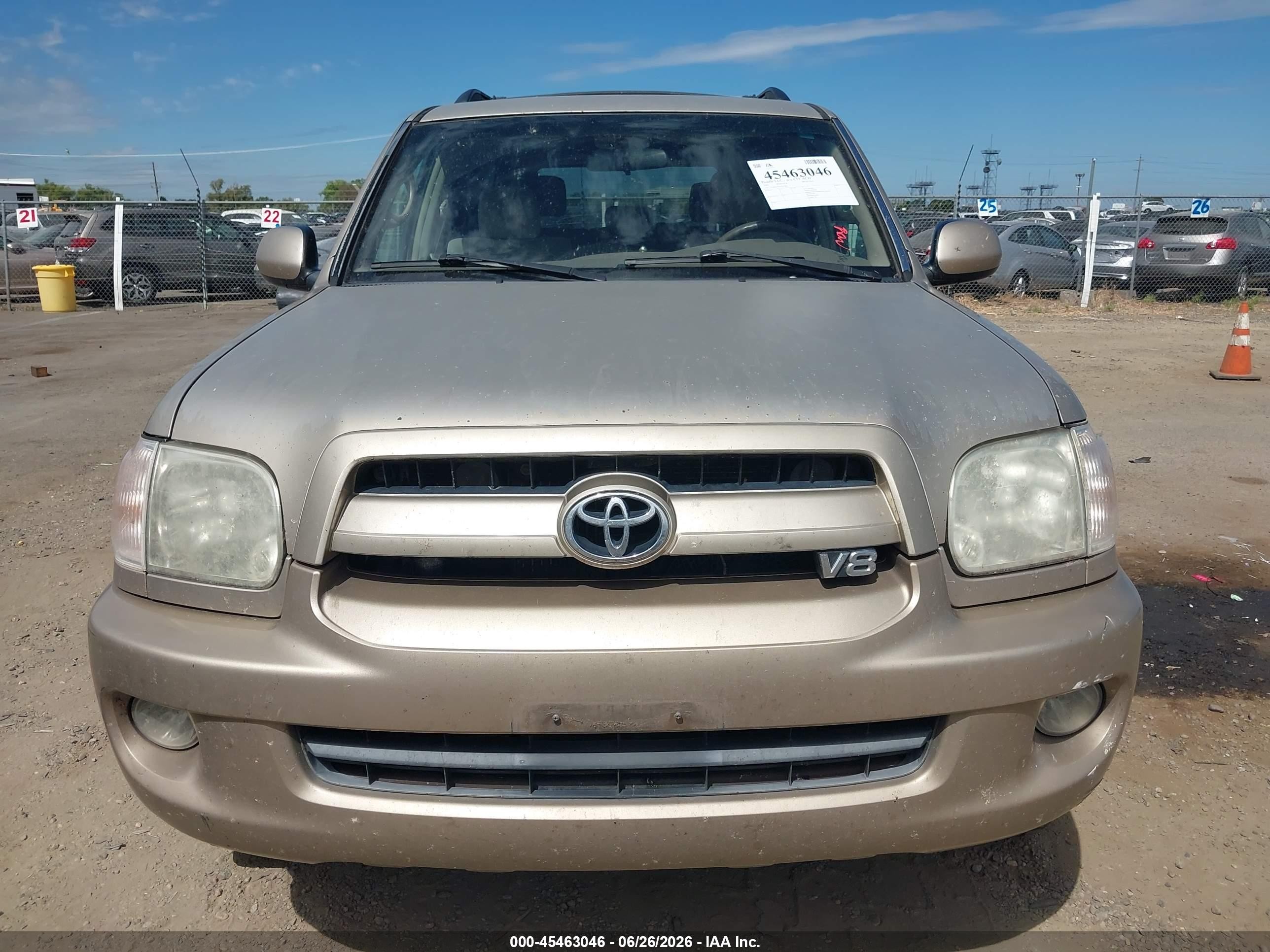 2007 Toyota Sequoia Sr5 Gold vin: 5TDBT44A37S278862