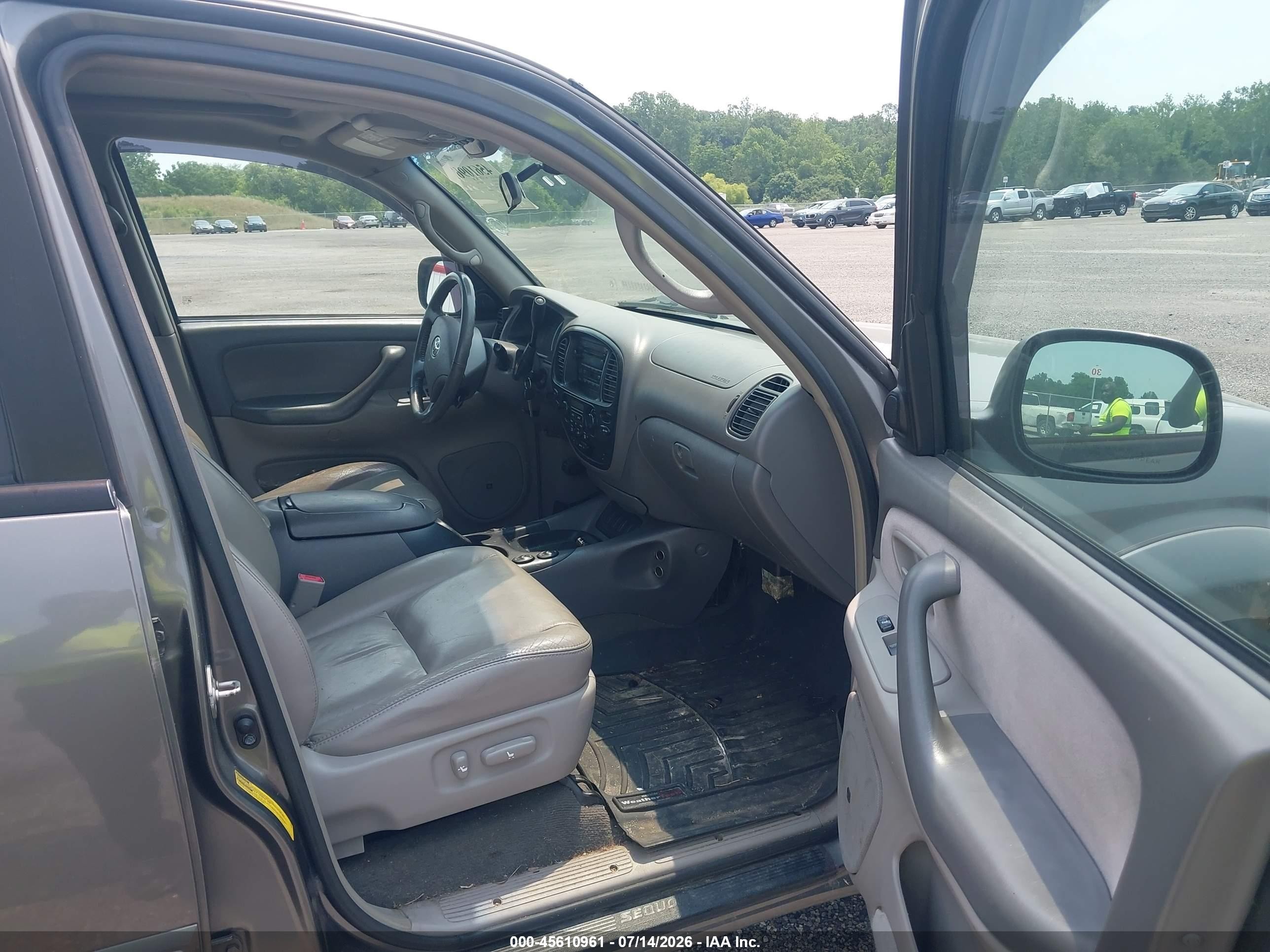 2007 Toyota Sequoia Sr5 Серый vin: 5TDBT44A37S285388