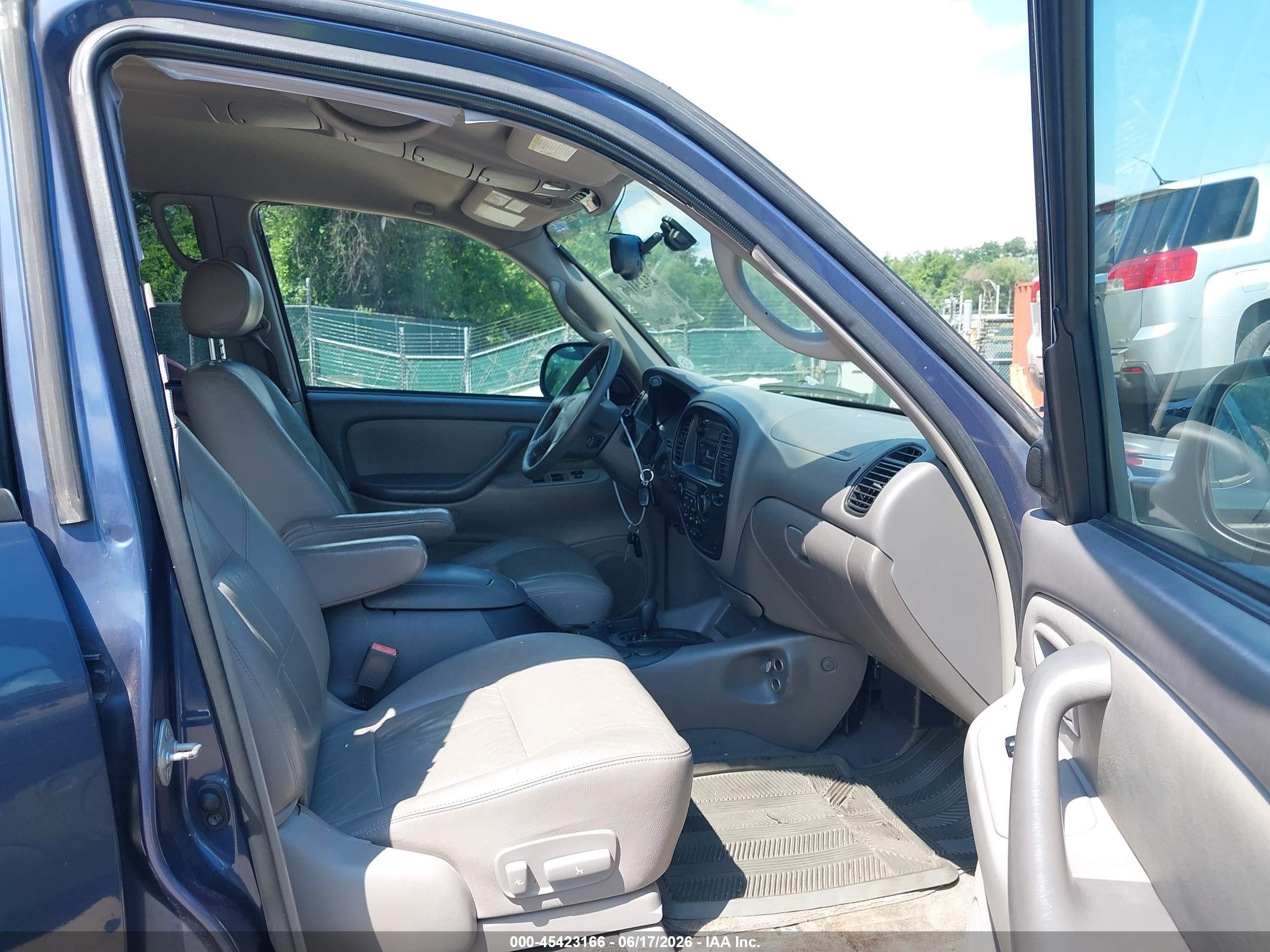 2002 Toyota Sequoia Sr5 V8 Blue vin: 5TDBT44A42S125674