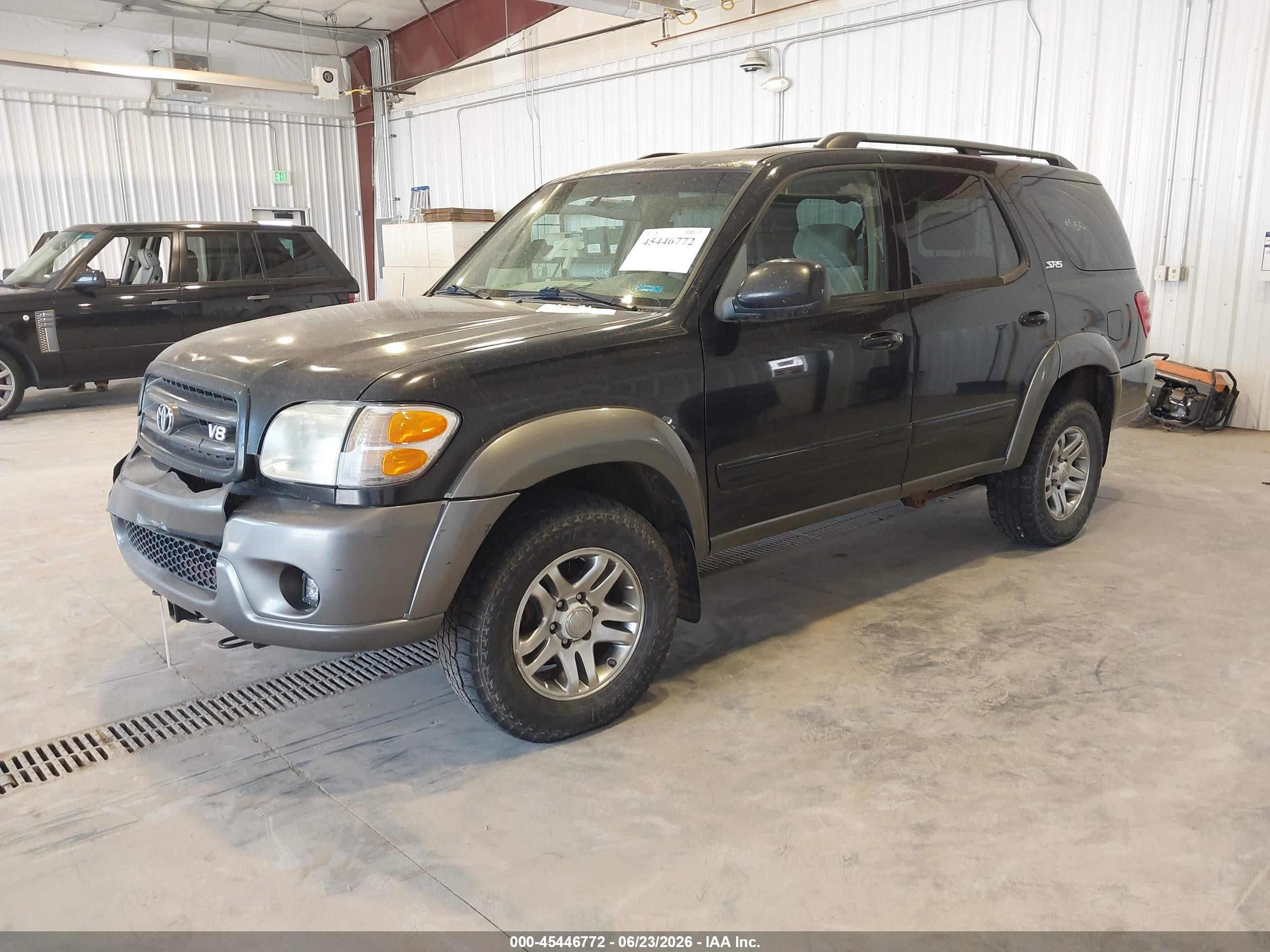 2004 Toyota Sequoia Sr5 V8 Черный vin: 5TDBT44A44S211750