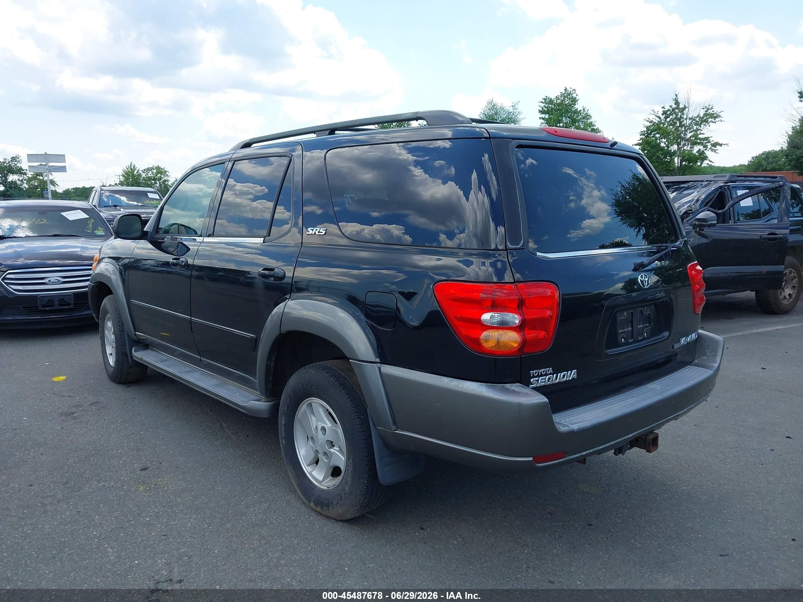 2004 Toyota Sequoia Sr5 V8 Черный vin: 5TDBT44A44S233277