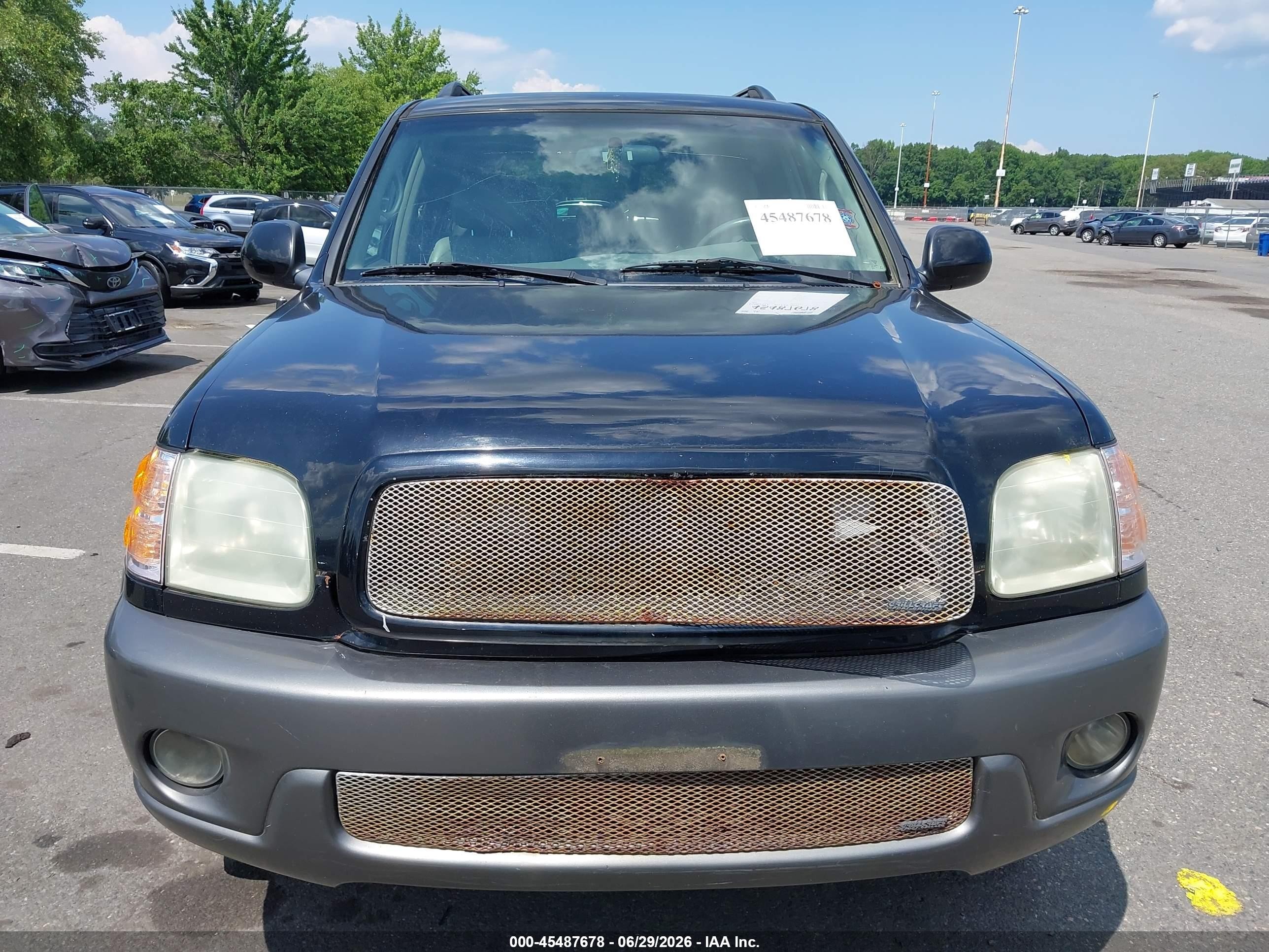 2004 Toyota Sequoia Sr5 V8 Черный vin: 5TDBT44A44S233277