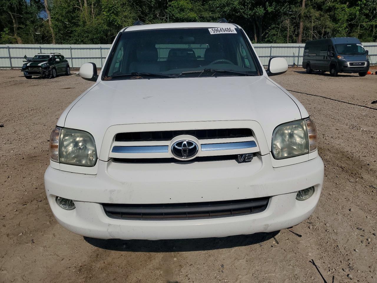 2006 Toyota Sequoia Sr5 White vin: 5TDBT44A46S262040