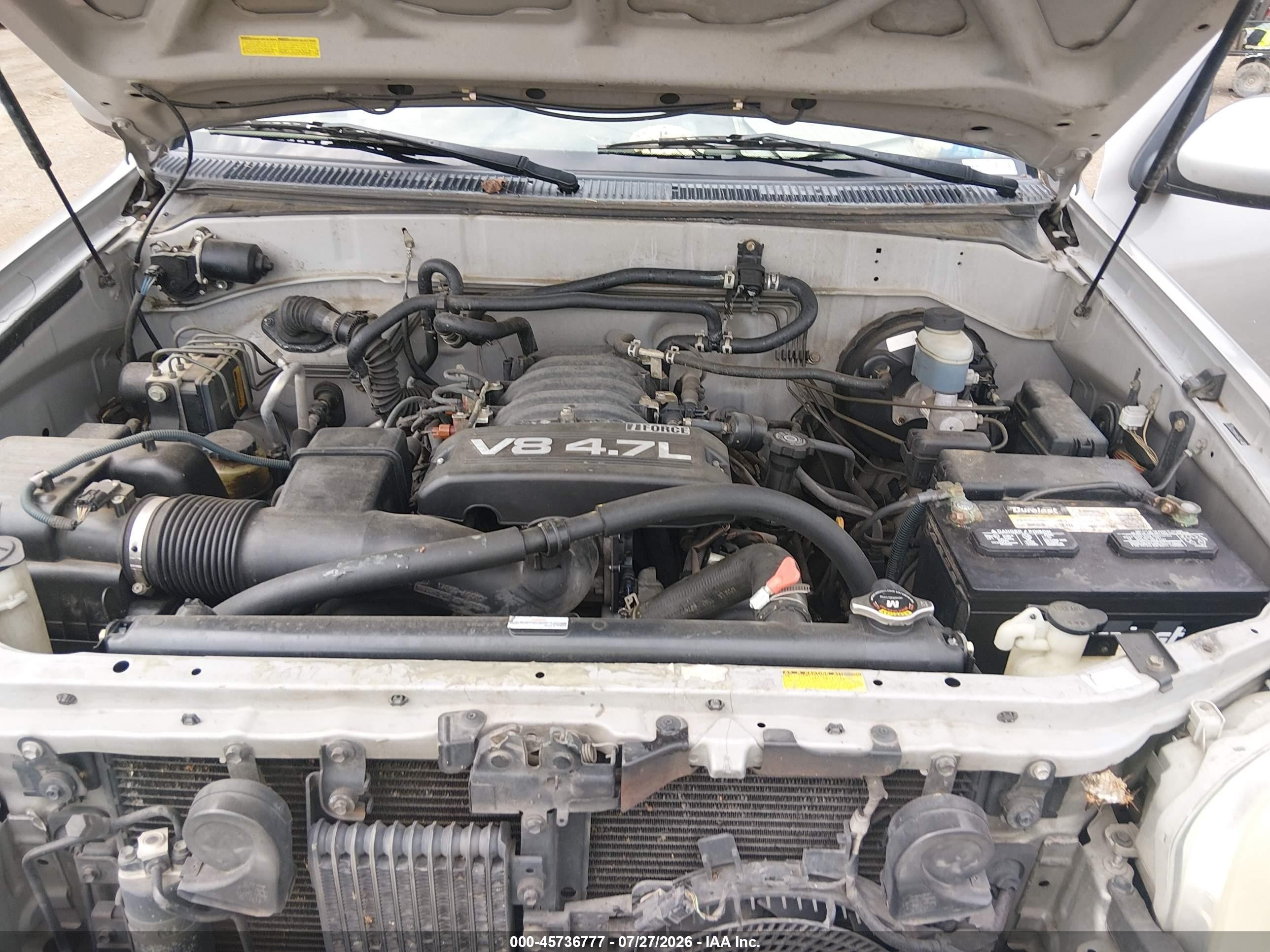 2006 Toyota Sequoia Sr5 V8 Серебряный vin: 5TDBT44A46S269313