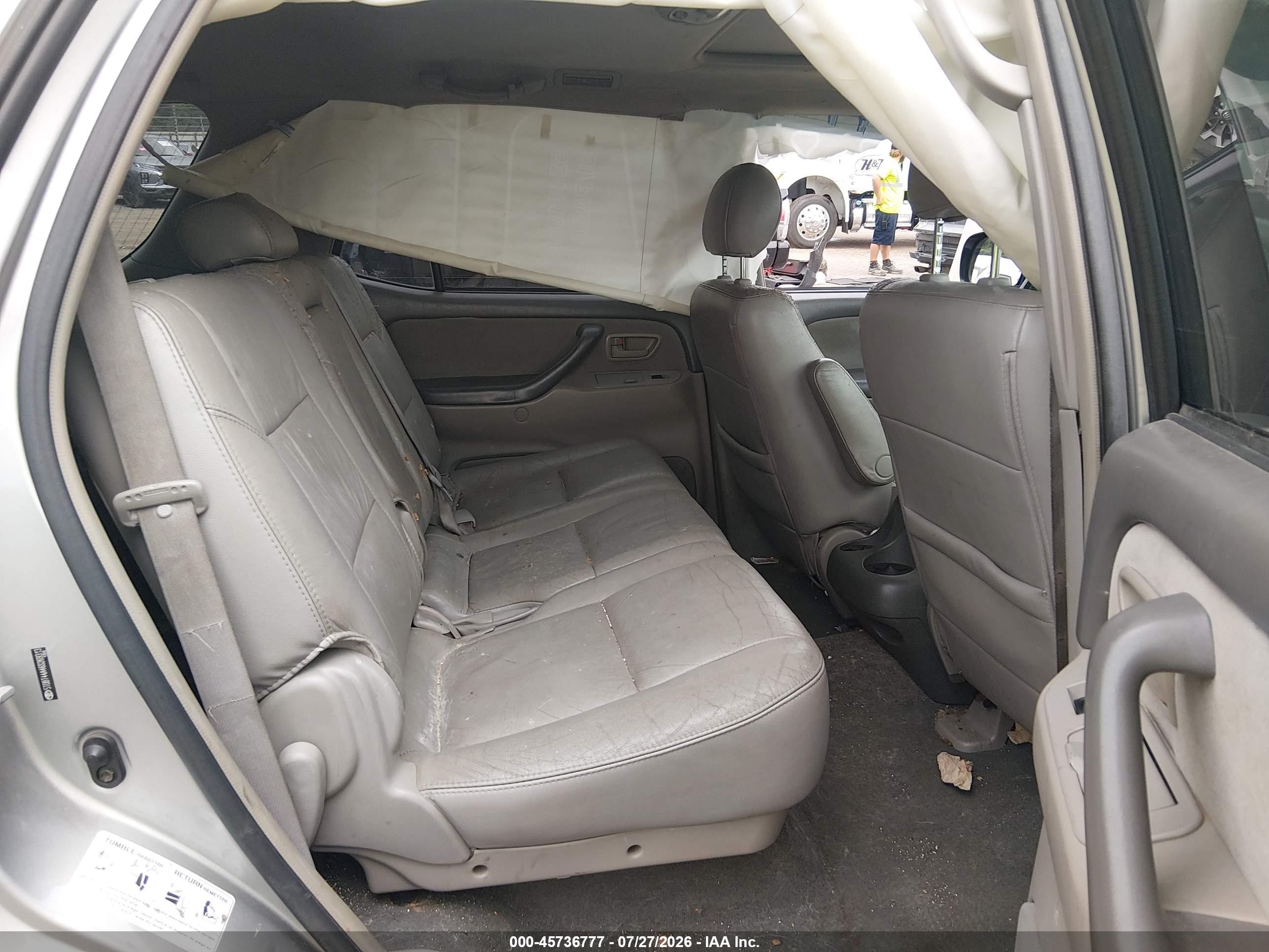2006 Toyota Sequoia Sr5 V8 Серебряный vin: 5TDBT44A46S269313