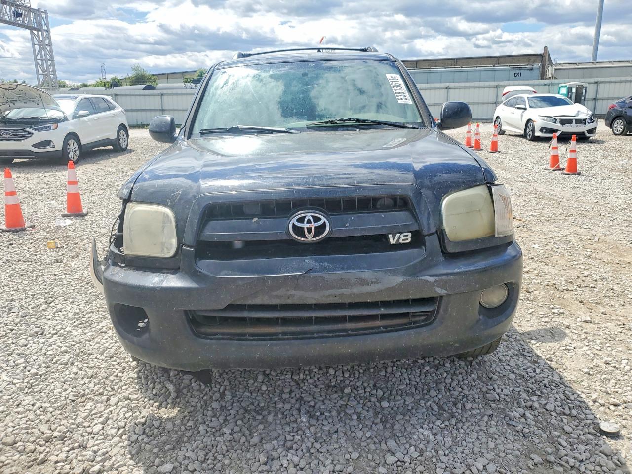 2007 Toyota Sequoia Sr5 Black vin: 5TDBT44A47S279163