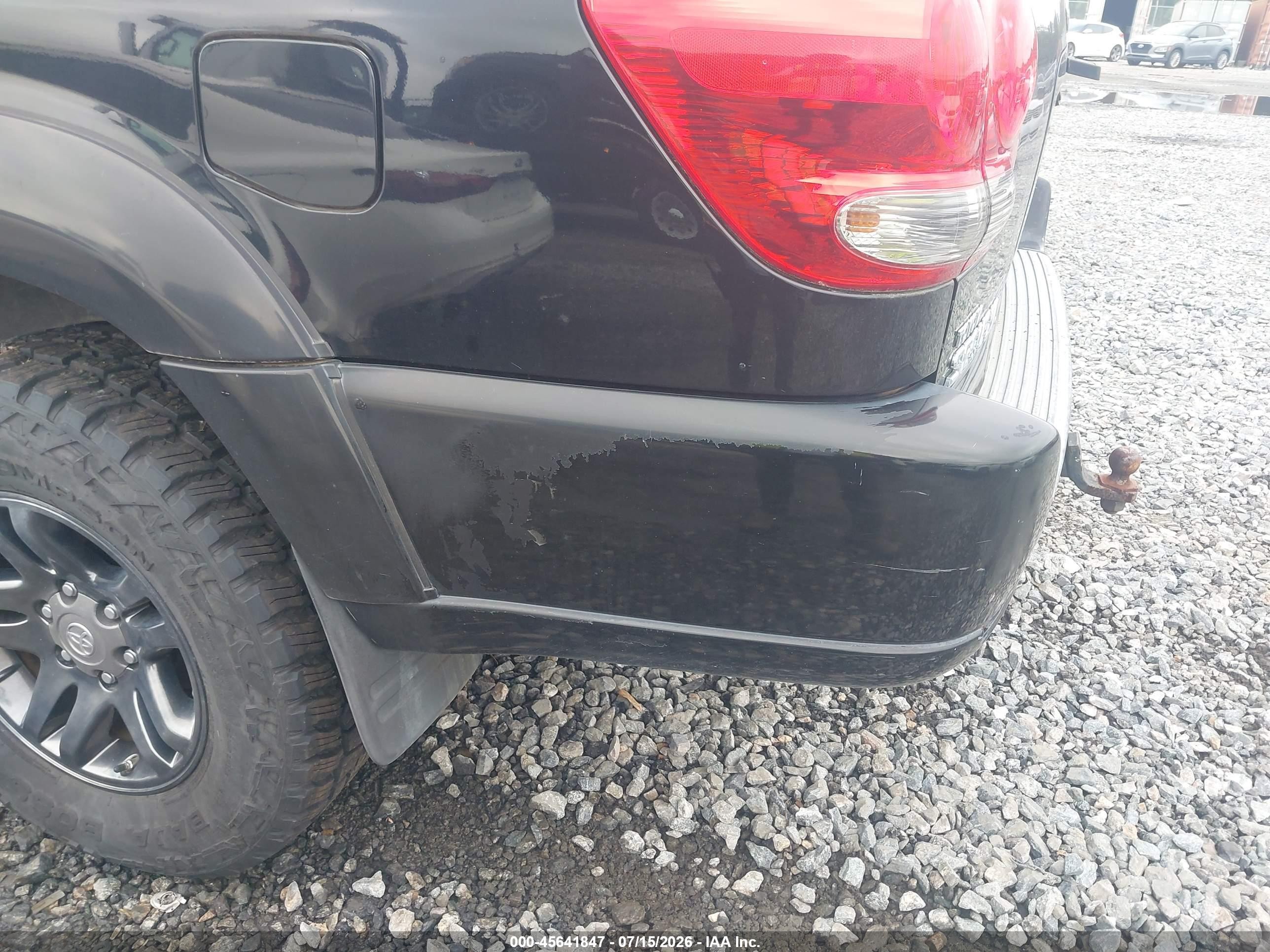 2007 Toyota Sequoia Sr5 Черный vin: 5TDBT44A47S291667