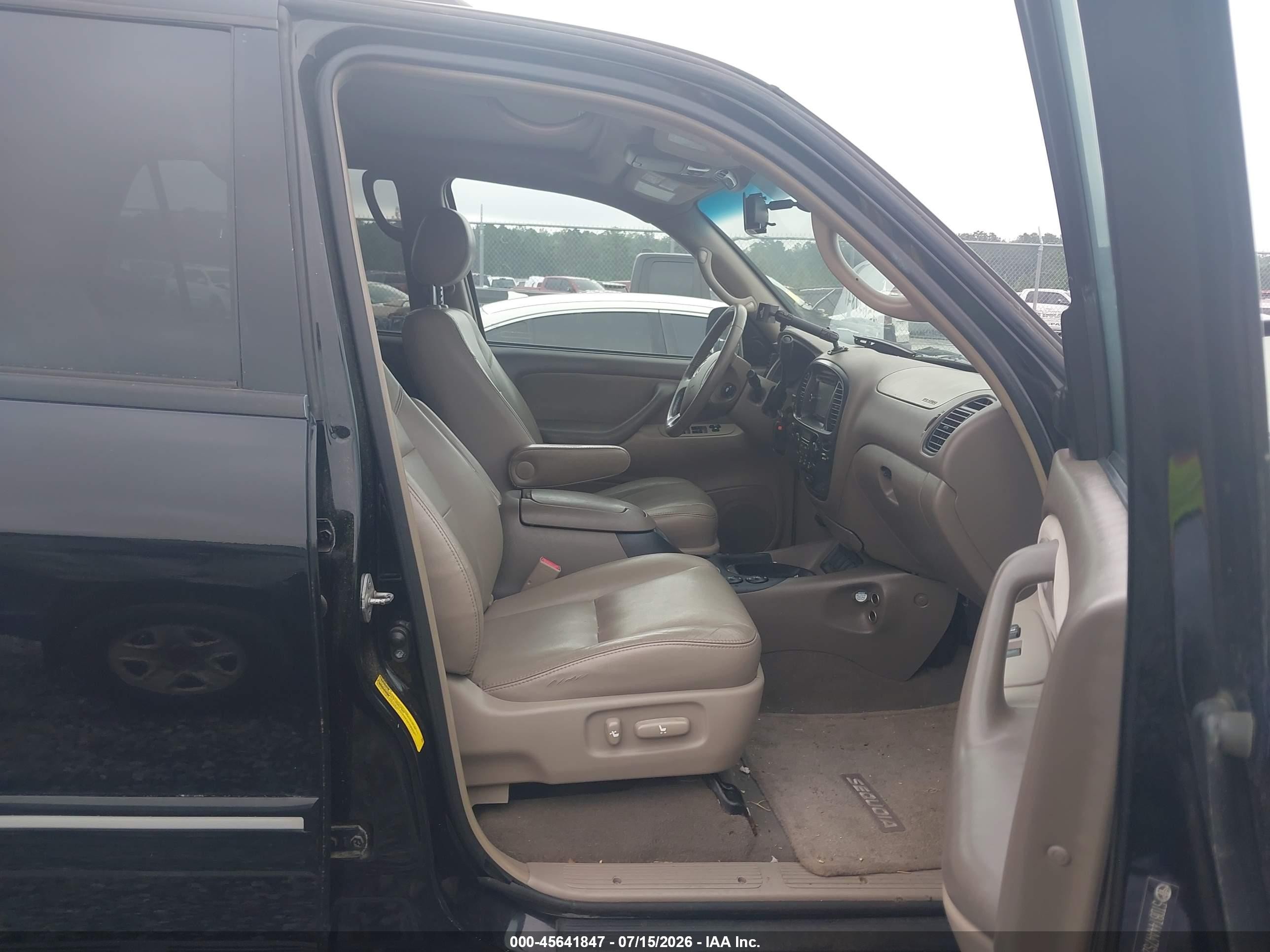 2007 Toyota Sequoia Sr5 Черный vin: 5TDBT44A47S291667
