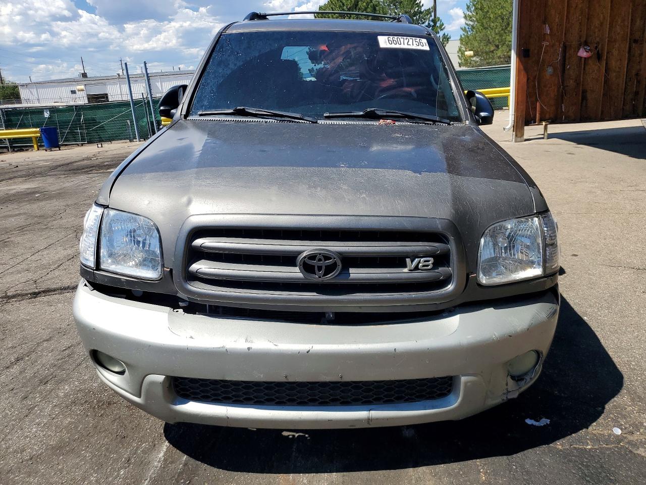 2003 Toyota Sequoia Sr5 Gray vin: 5TDBT44A53S199526