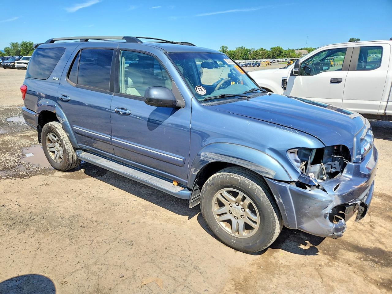2005 Toyota Sequoia Sr5 Blue vin: 5TDBT44A55S237985