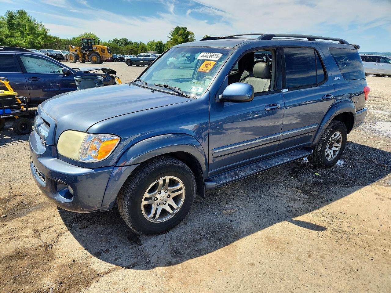 2005 Toyota Sequoia Sr5 Blue vin: 5TDBT44A55S237985