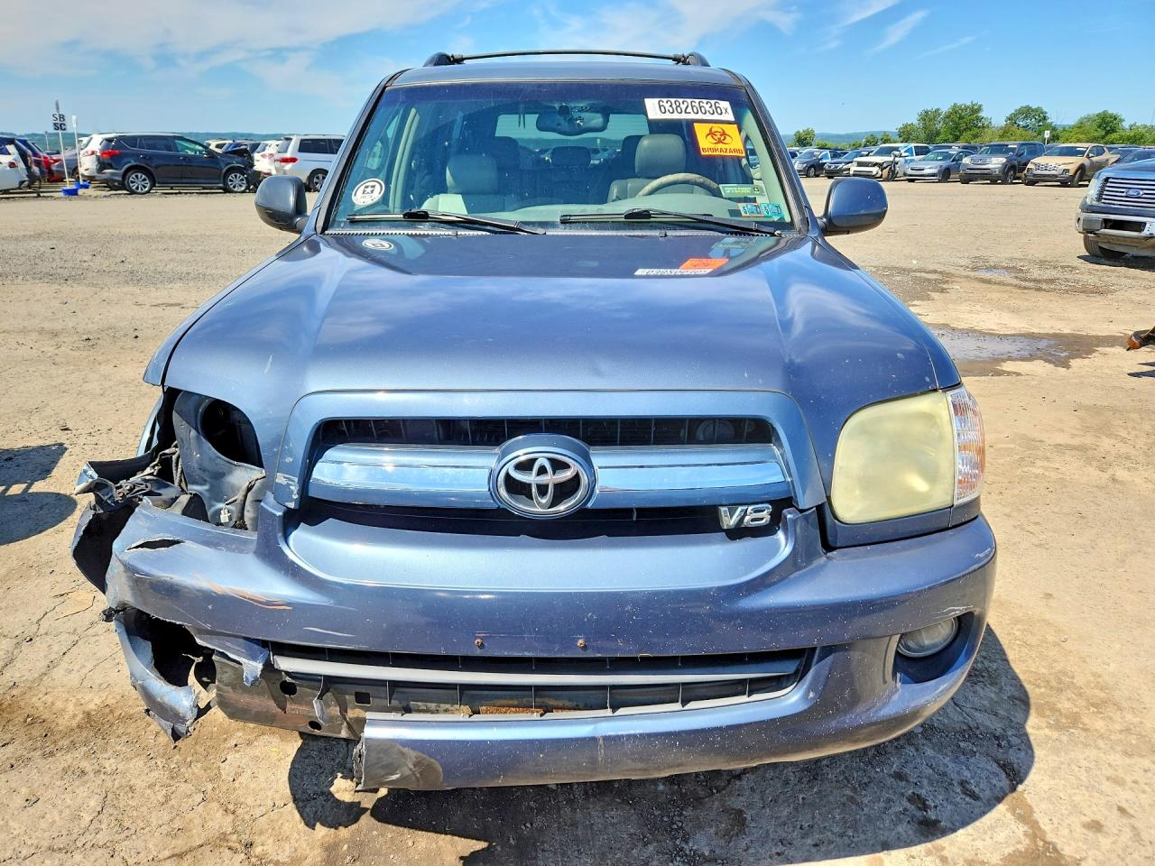 2005 Toyota Sequoia Sr5 Blue vin: 5TDBT44A55S237985