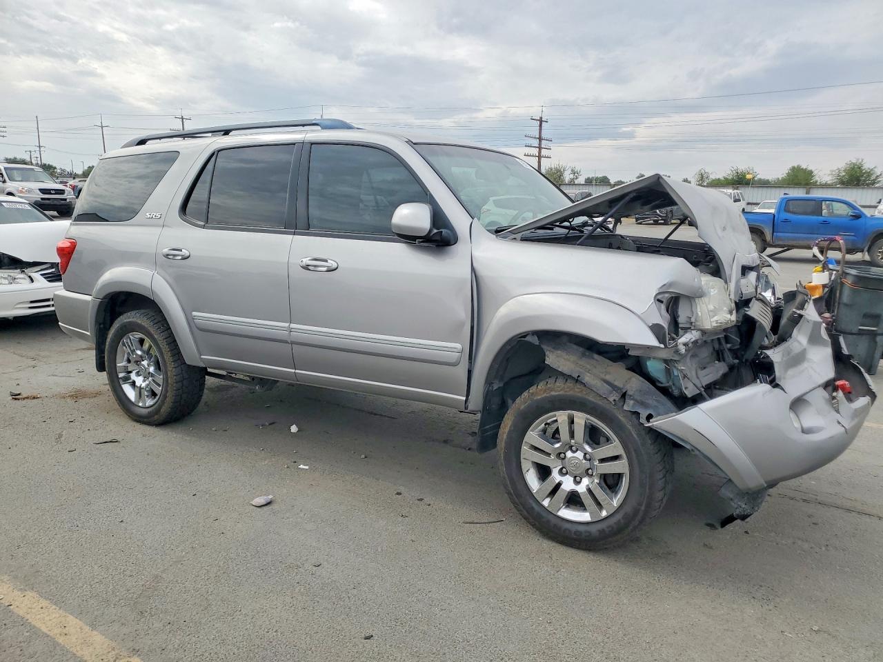2005 Toyota Sequoia Sr5 Silver vin: 5TDBT44A55S254754
