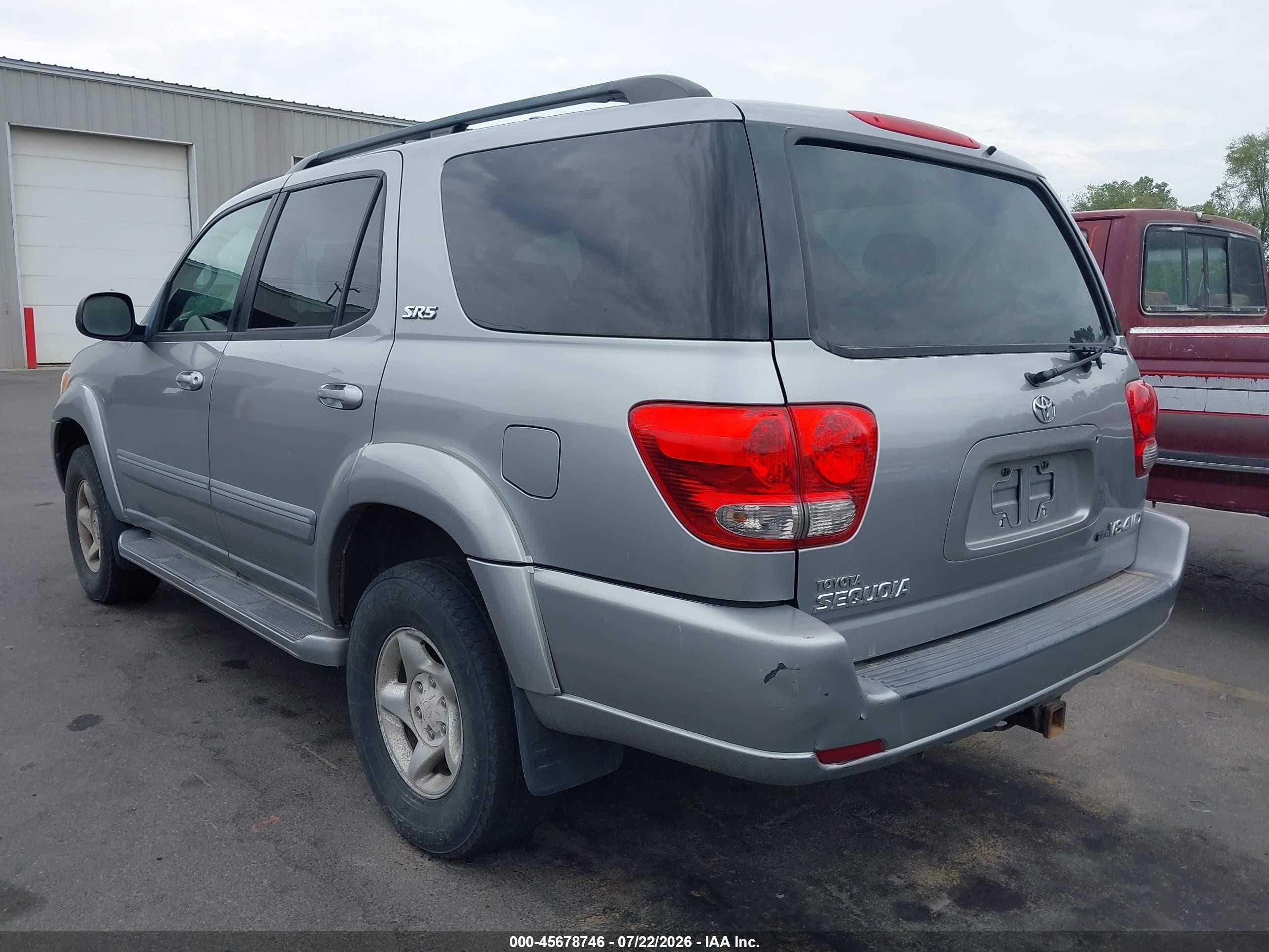 2006 Toyota Sequoia Sr5 V8 Silver vin: 5TDBT44A56S260989