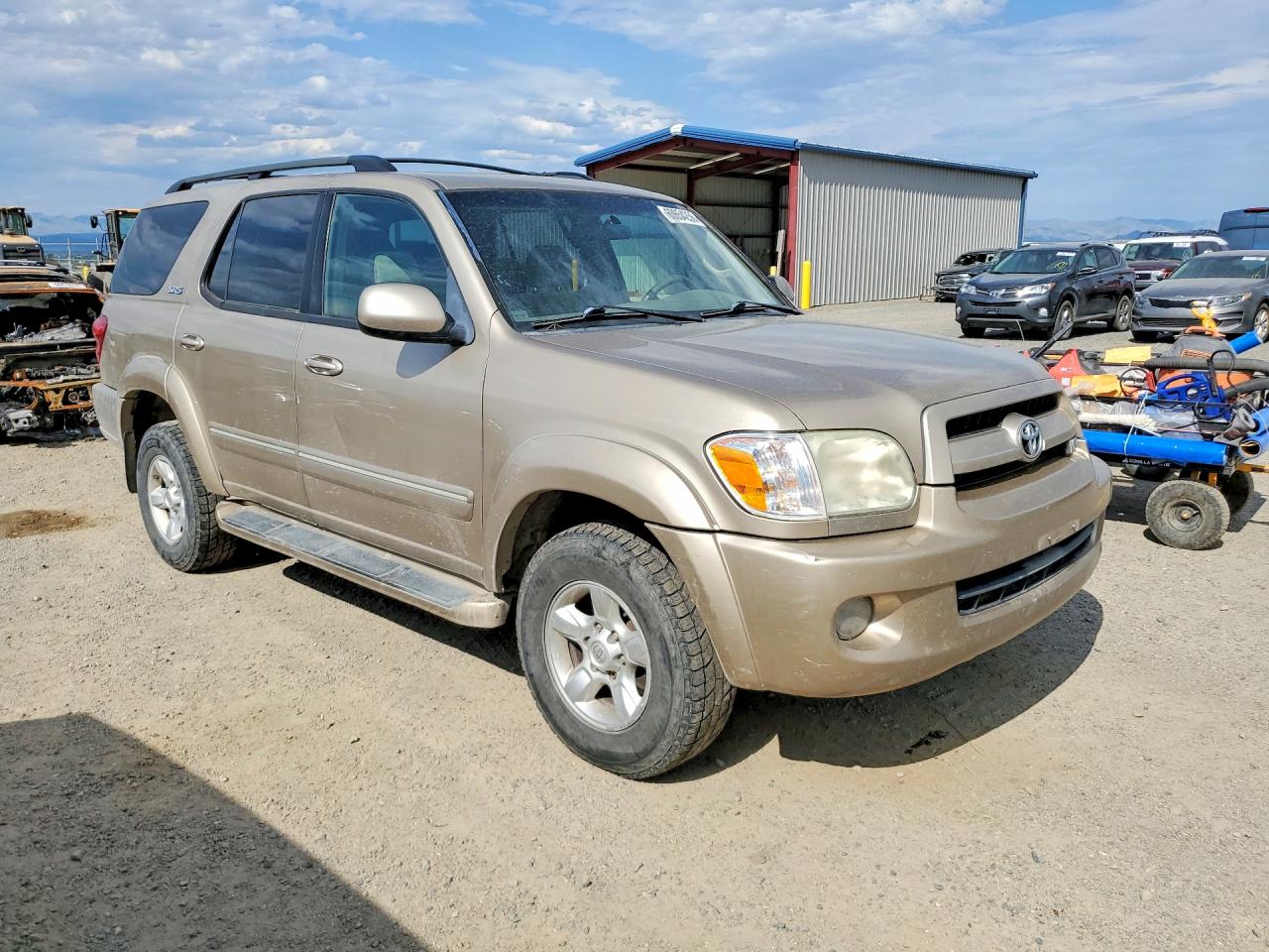 2007 Toyota Sequoia Sr5 Gold vin: 5TDBT44A57S285036