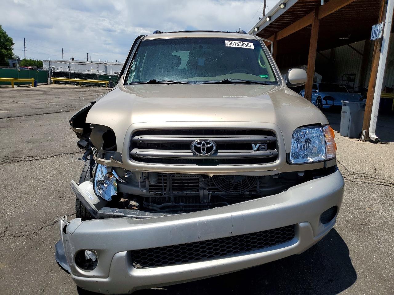2001 Toyota Sequoia Sr5 Gold vin: 5TDBT44A61S051933