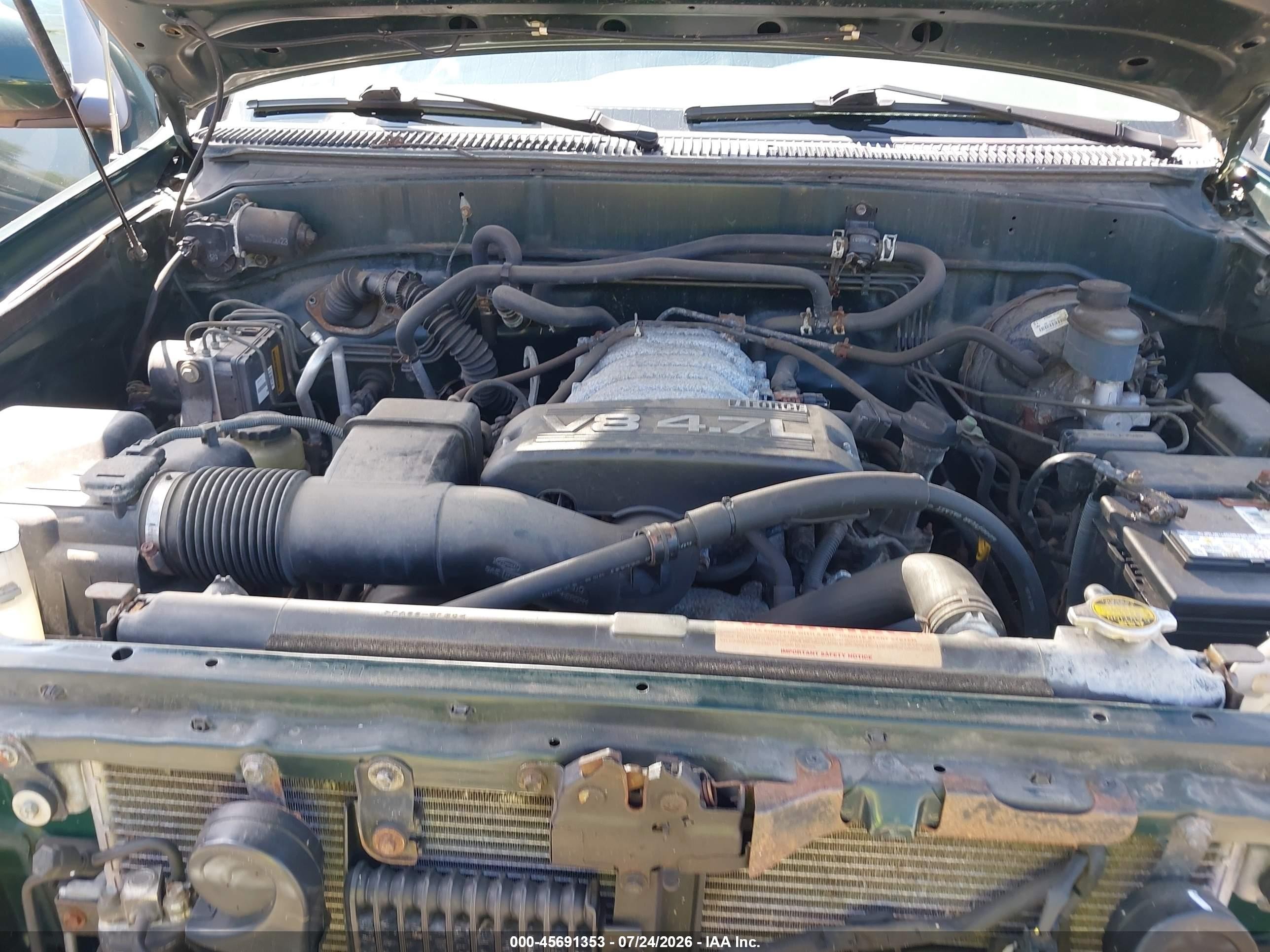 2004 Toyota Sequoia Sr5 V8 Зеленый vin: 5TDBT44A64S207618