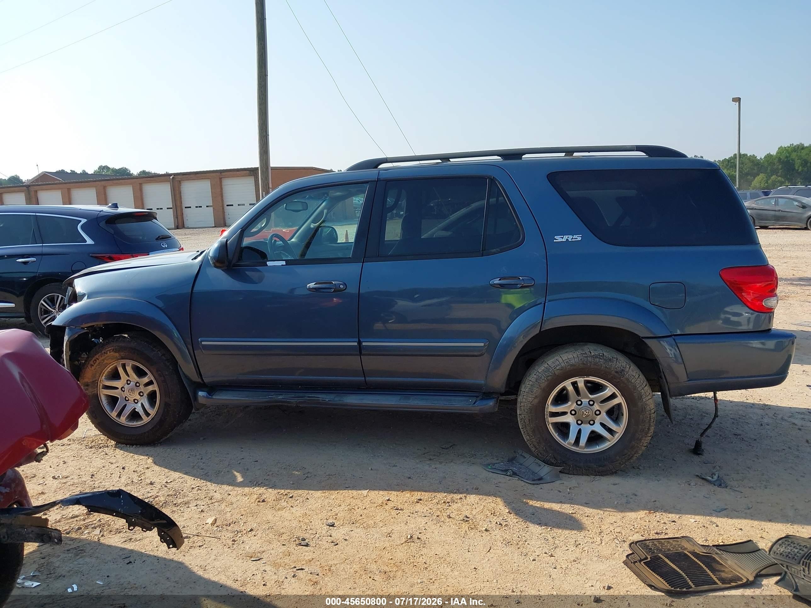 2006 Toyota Sequoia Sr5 V8 Blue vin: 5TDBT44A66S258667