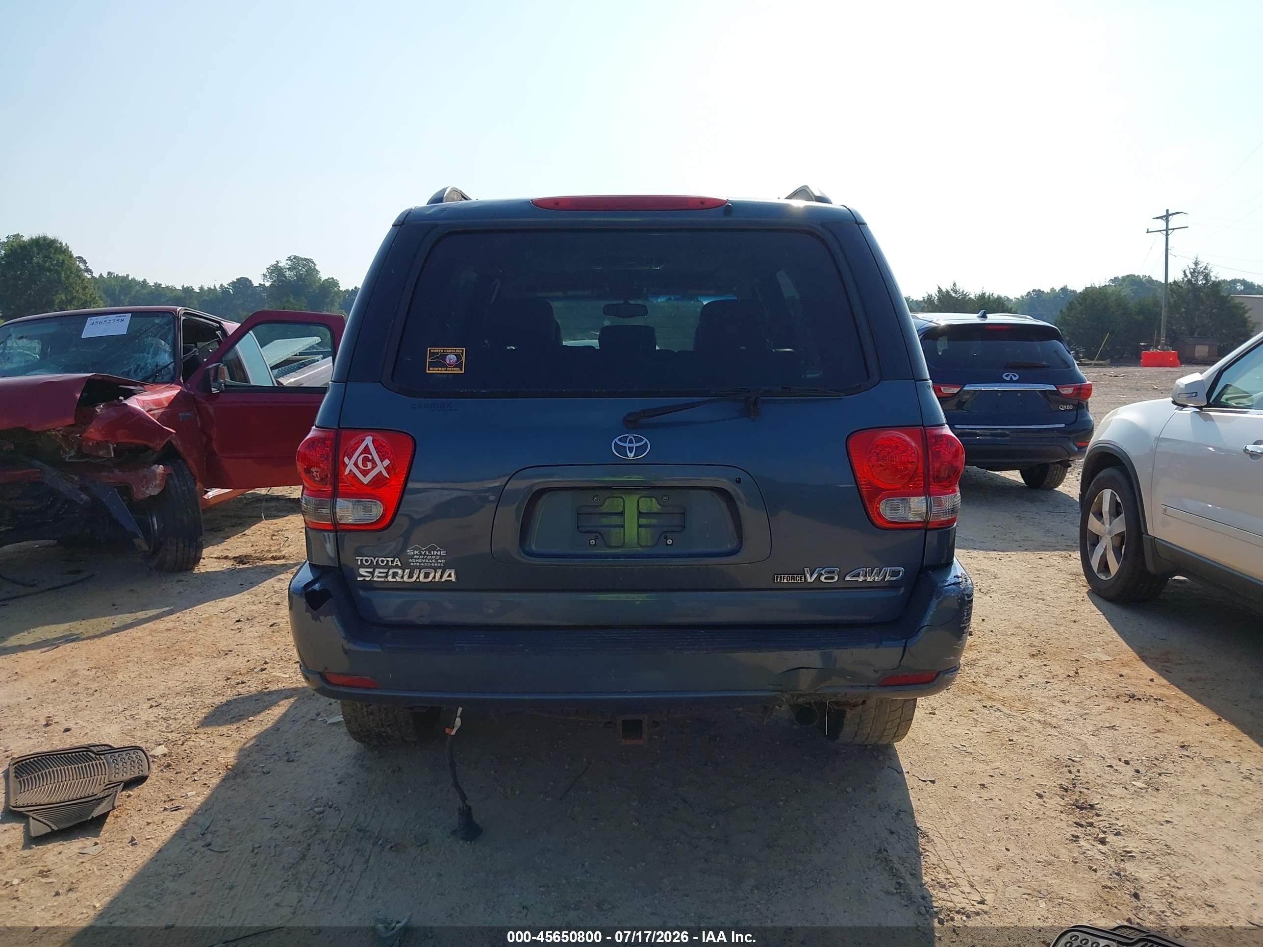 2006 Toyota Sequoia Sr5 V8 Blue vin: 5TDBT44A66S258667