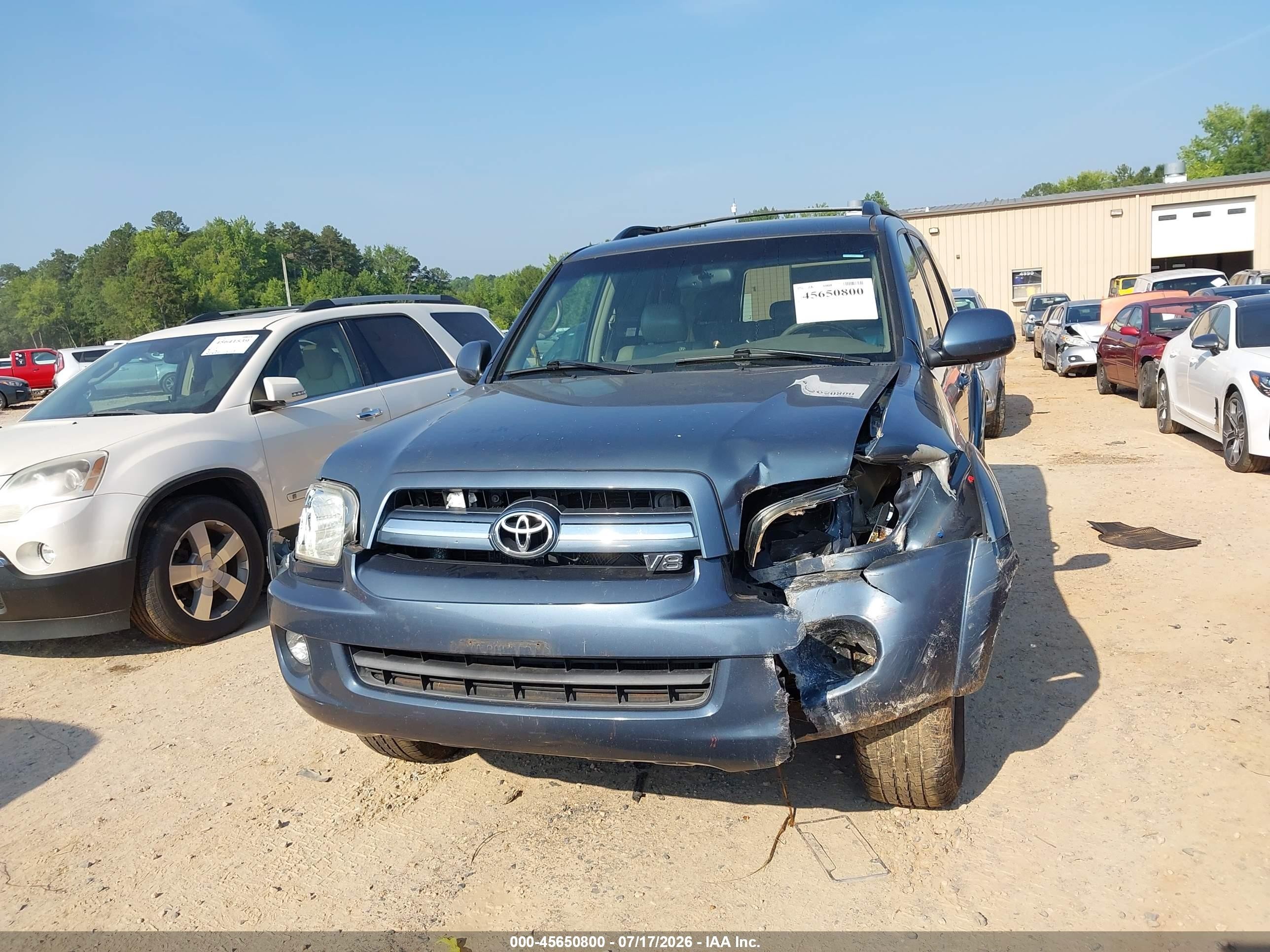 2006 Toyota Sequoia Sr5 V8 Blue vin: 5TDBT44A66S258667