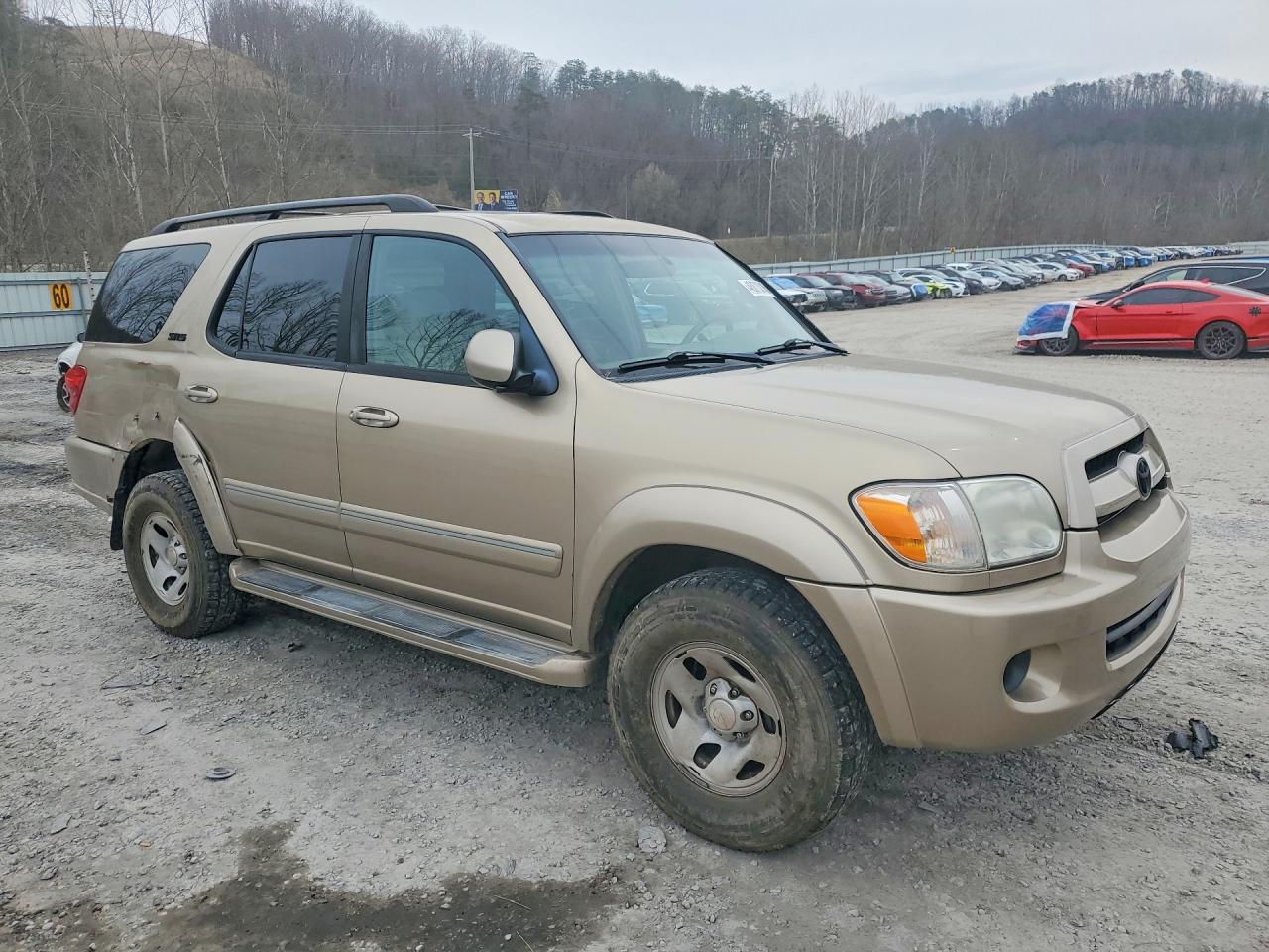 2007 Toyota Sequoia Sr5 Gold vin: 5TDBT44A67S285479