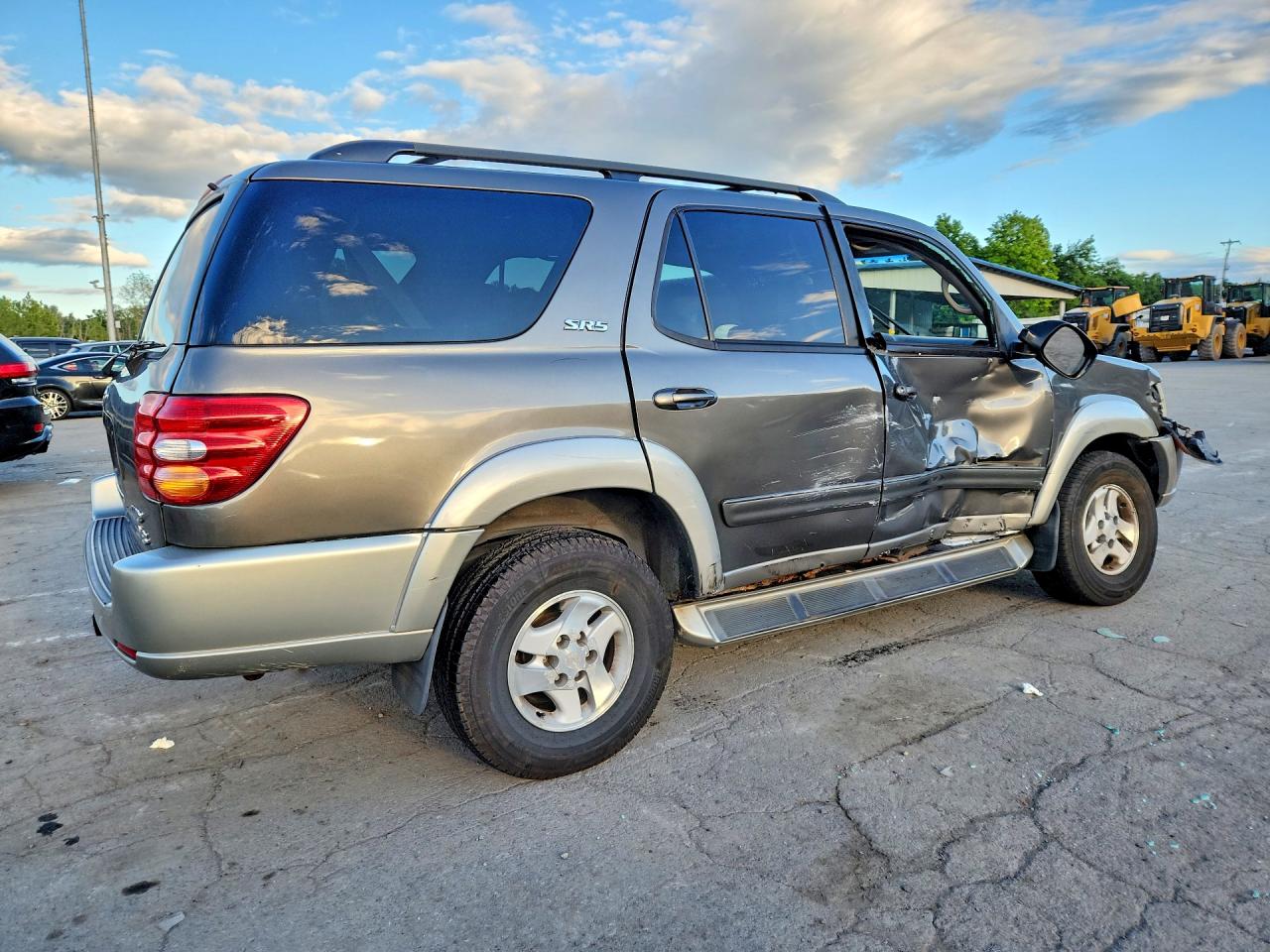 2003 Toyota Sequoia Sr5 Gray vin: 5TDBT44A73S180945