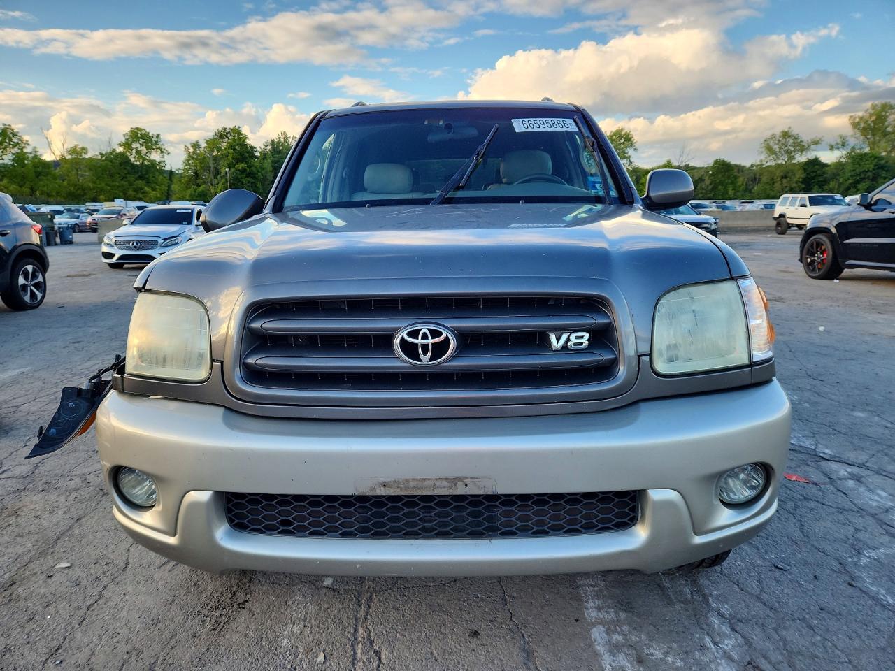 2003 Toyota Sequoia Sr5 Gray vin: 5TDBT44A73S180945