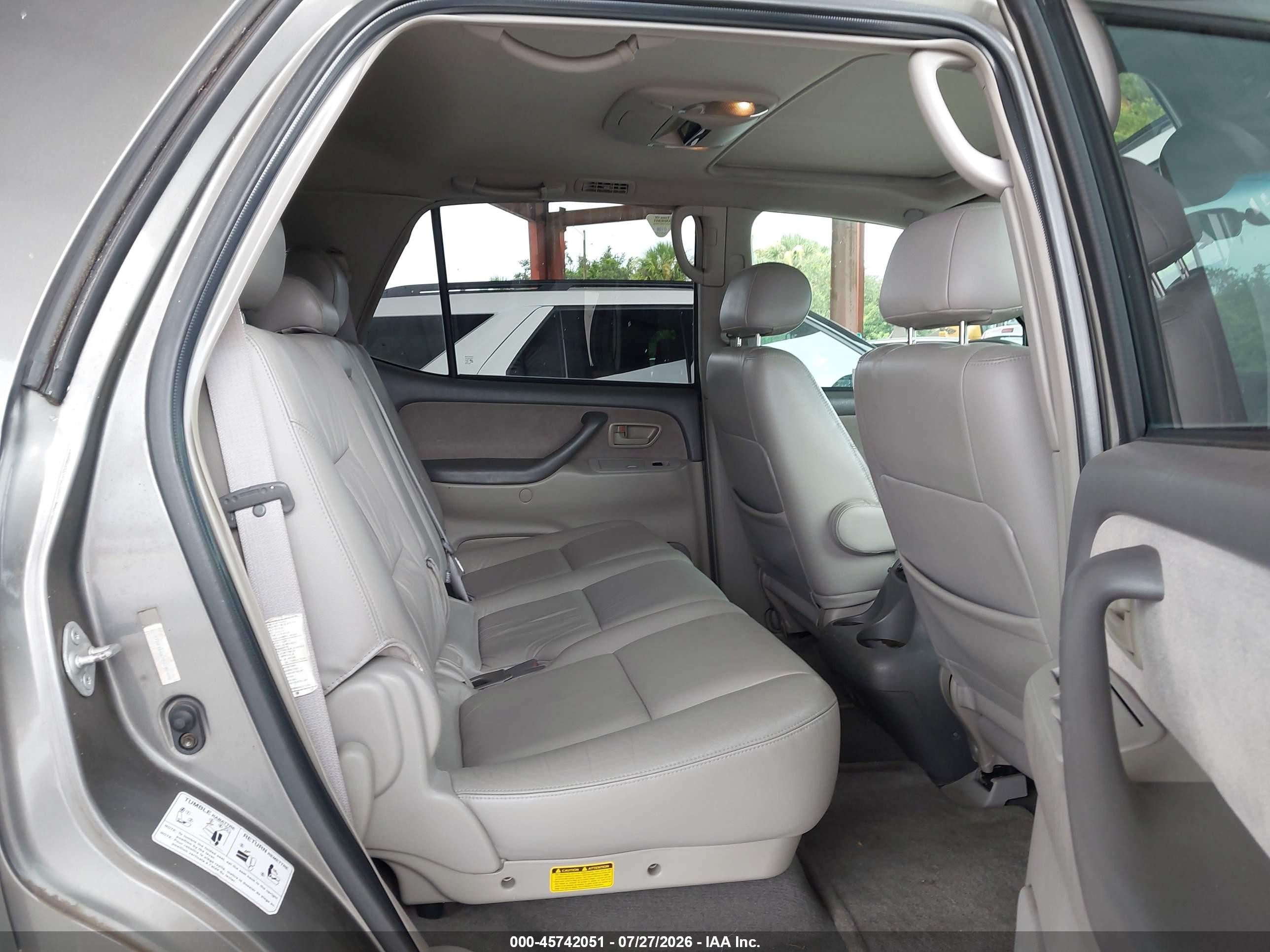 2003 Toyota Sequoia Sr5 V8 Gray vin: 5TDBT44A73S182890