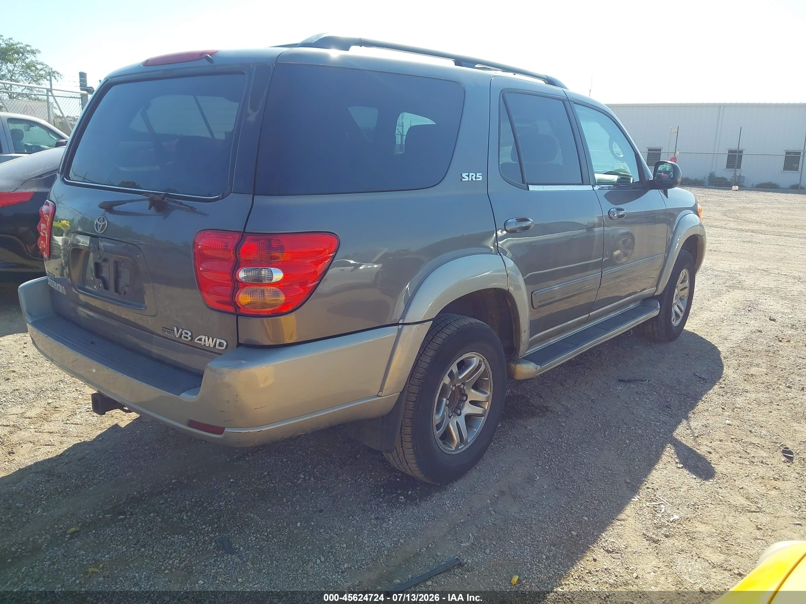 2004 Toyota Sequoia Sr5 V8 Pewter vin: 5TDBT44A74S231510