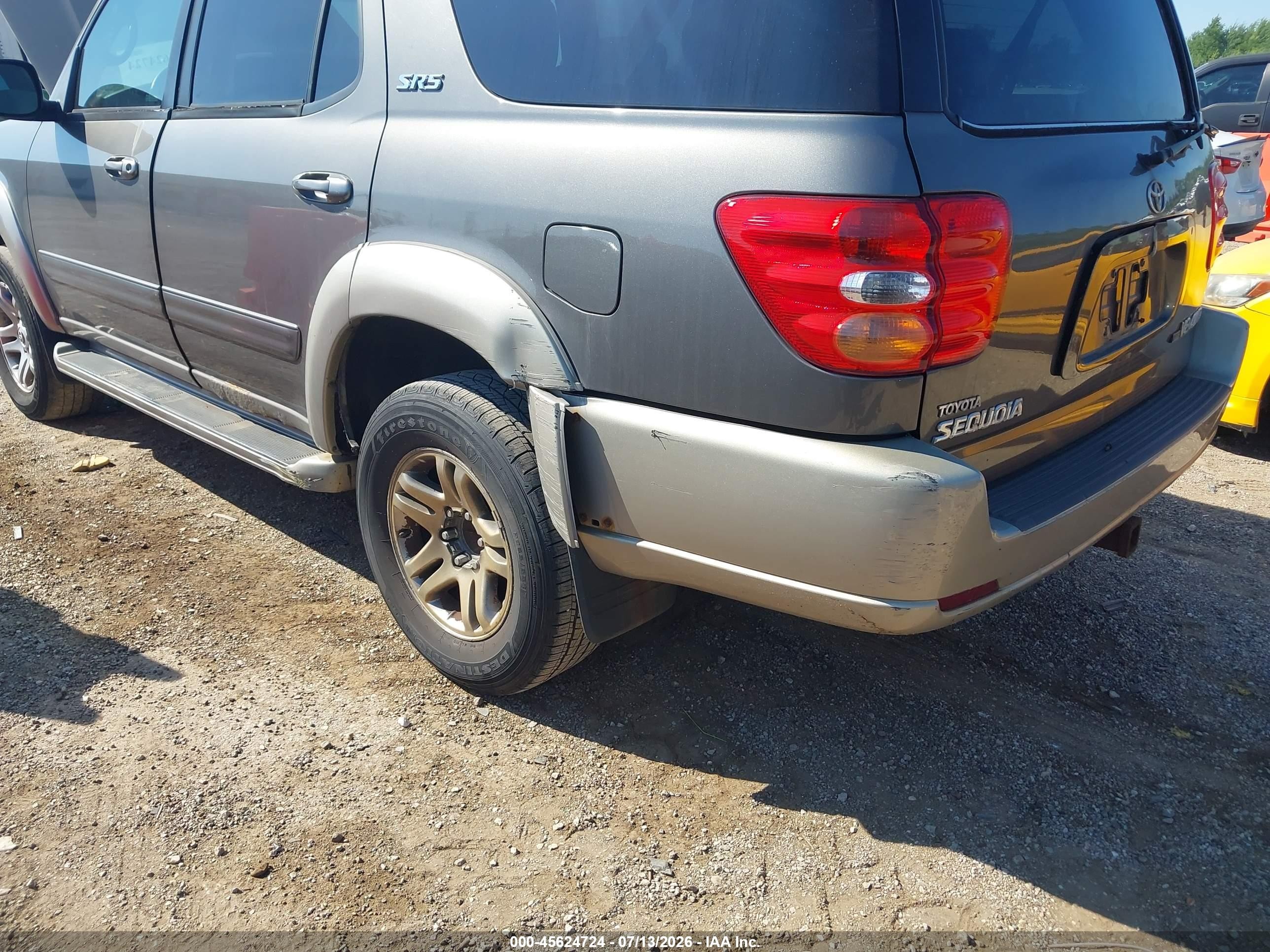 2004 Toyota Sequoia Sr5 V8 Pewter vin: 5TDBT44A74S231510