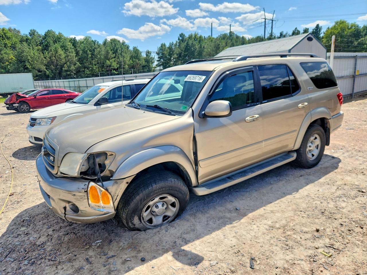 2001 Toyota Sequoia Sr5 Gold vin: 5TDBT44A81S025480