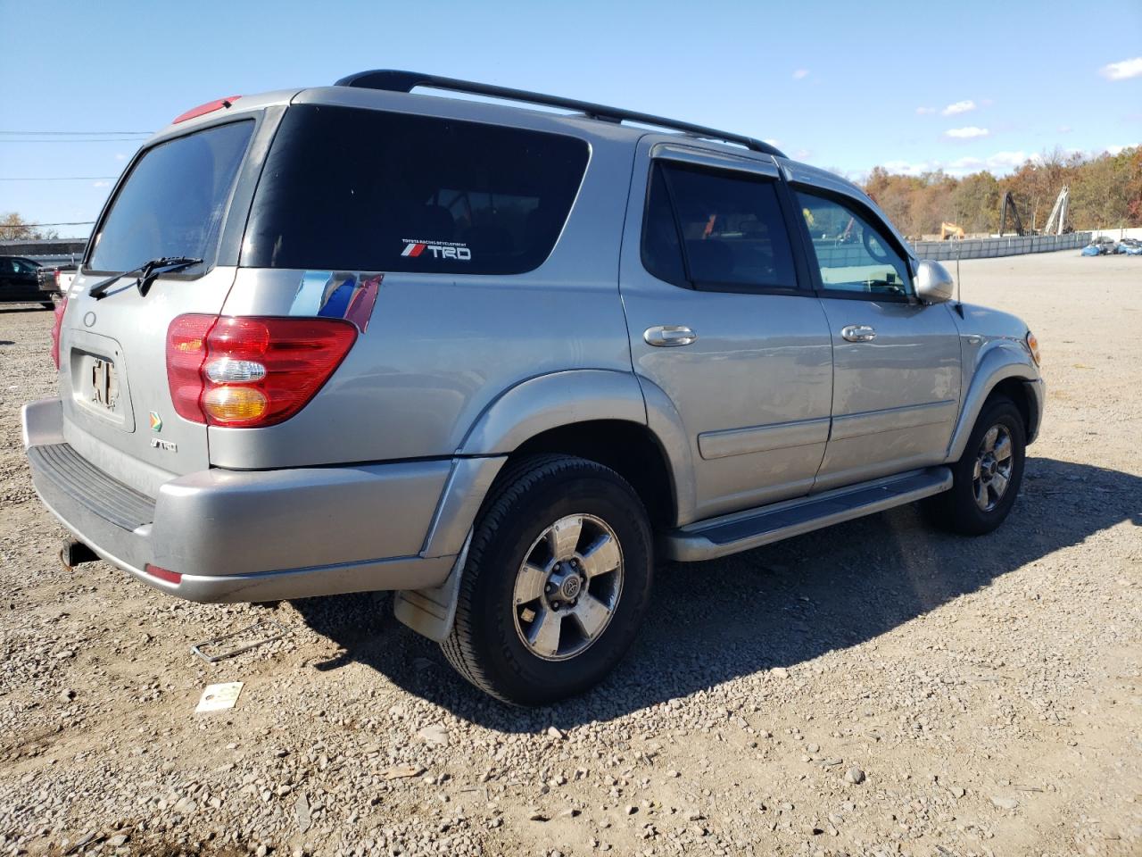 2001 Toyota Sequoia Sr5 Silver vin: 5TDBT44A81S029237