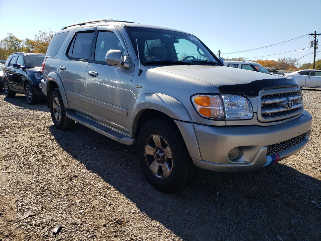 2001 Toyota Sequoia Sr5 Silver vin: 5TDBT44A81S029237