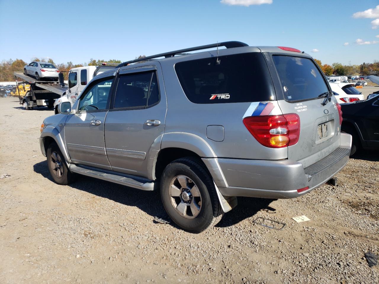 2001 Toyota Sequoia Sr5 Silver vin: 5TDBT44A81S029237