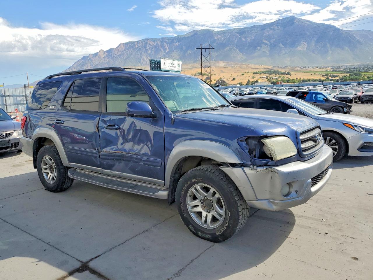 2003 Toyota Sequoia Sr5 Blue vin: 5TDBT44A83S203584