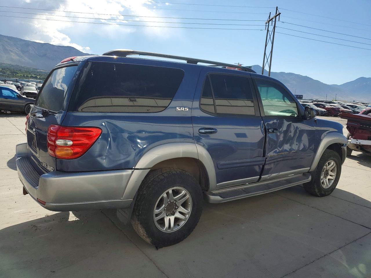 2003 Toyota Sequoia Sr5 Blue vin: 5TDBT44A83S203584
