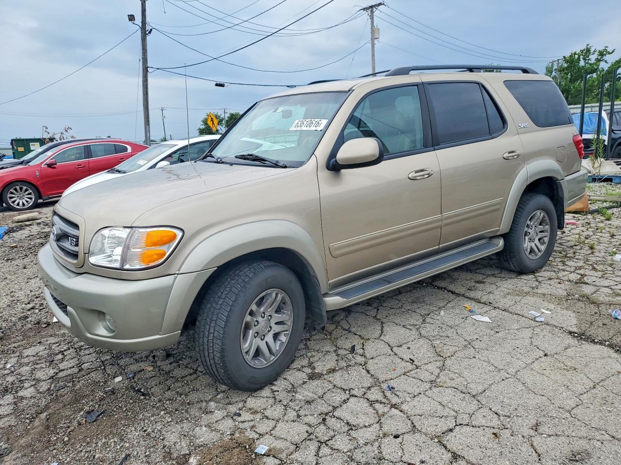 2004 Toyota Sequoia Золотой vin: 5TDBT44A84S205577