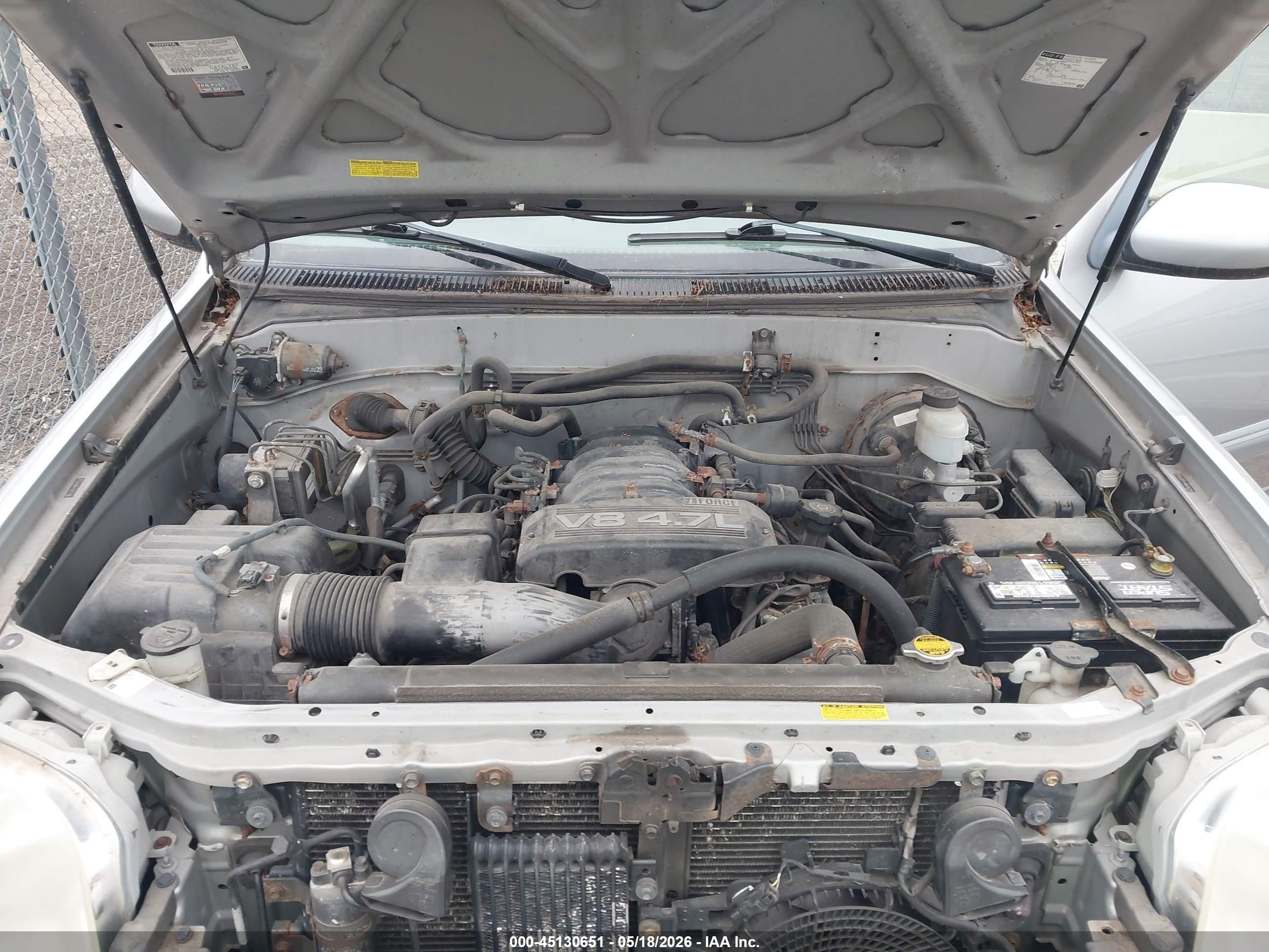 2006 Toyota Sequoia Sr5 V8 Silver vin: 5TDBT44A86S263790